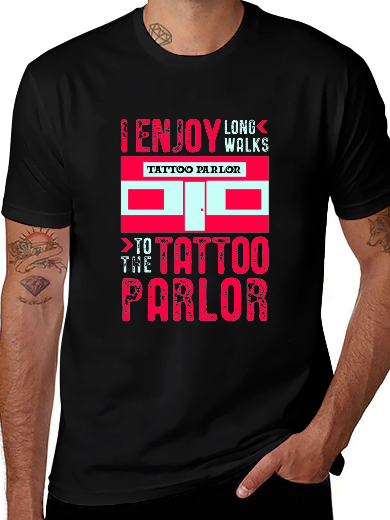 Variant 30 of Enjoy Long Walks to the Tattoo Parlor Tee