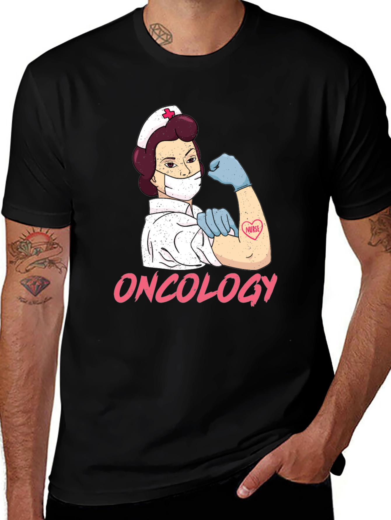 Variant 21 of Oncology Nurse T-Shirt - Strong Women Tee
