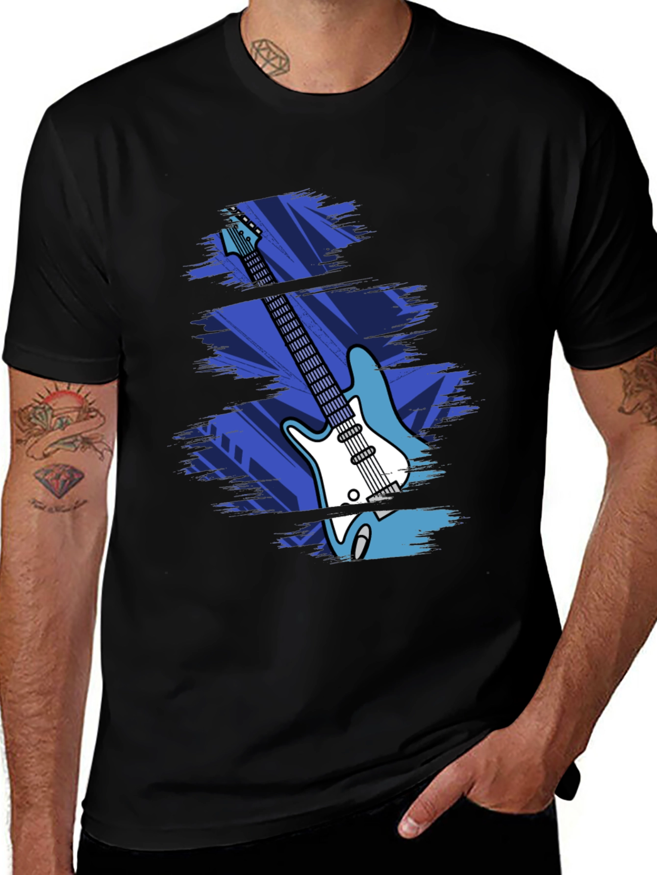 Electric Guitar Graphic T-Shirt - Music Lover Tee