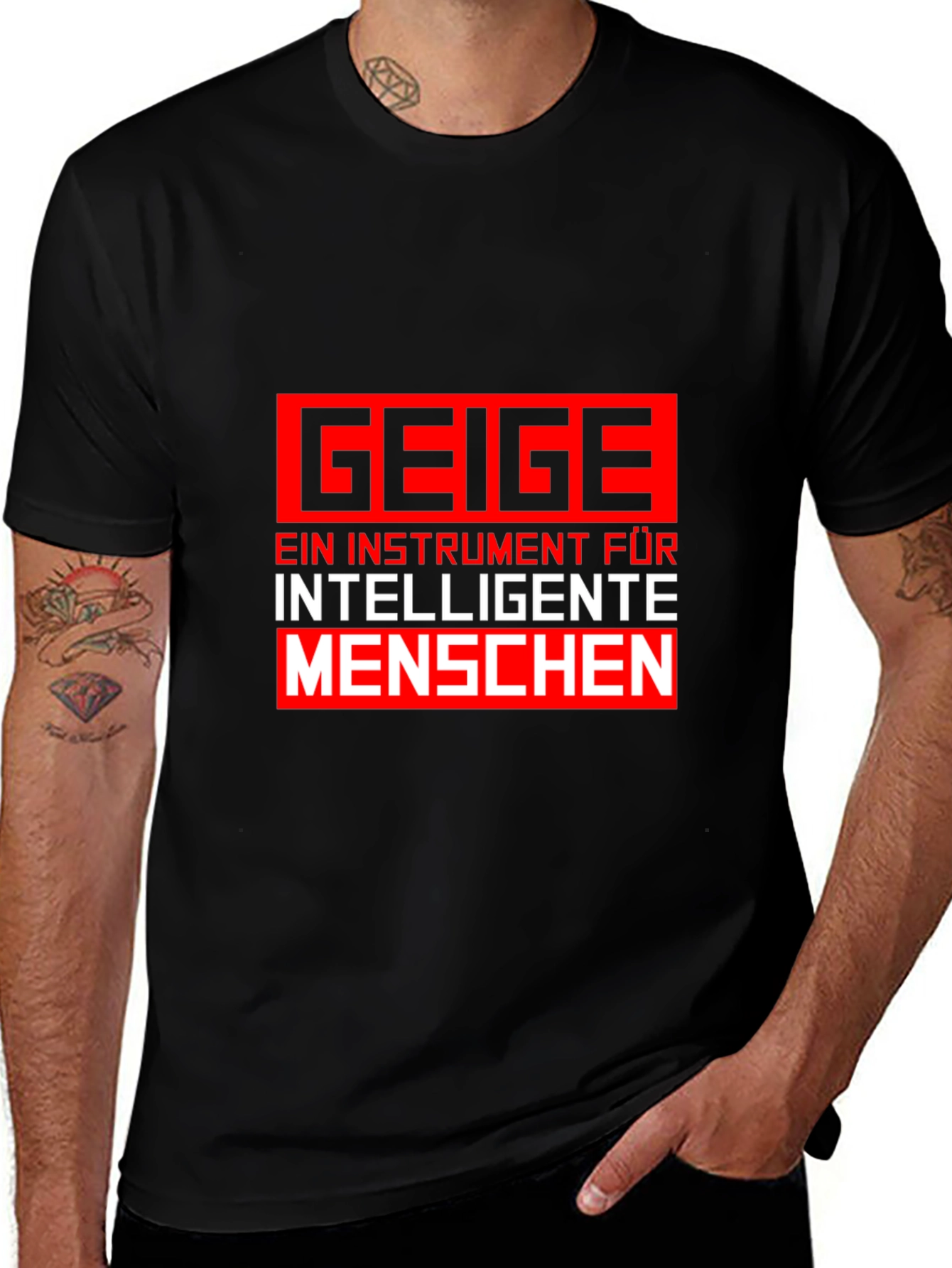 Variant 4 of GEIGE T-Shirt - Instrument for Intelligent People