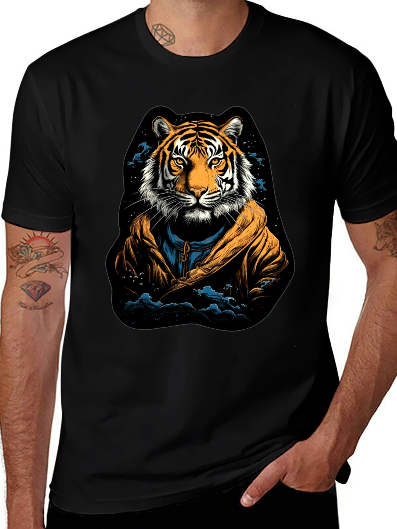 Variant 24 of Tiger Graphic Tee - Cool Animal Print Shirt