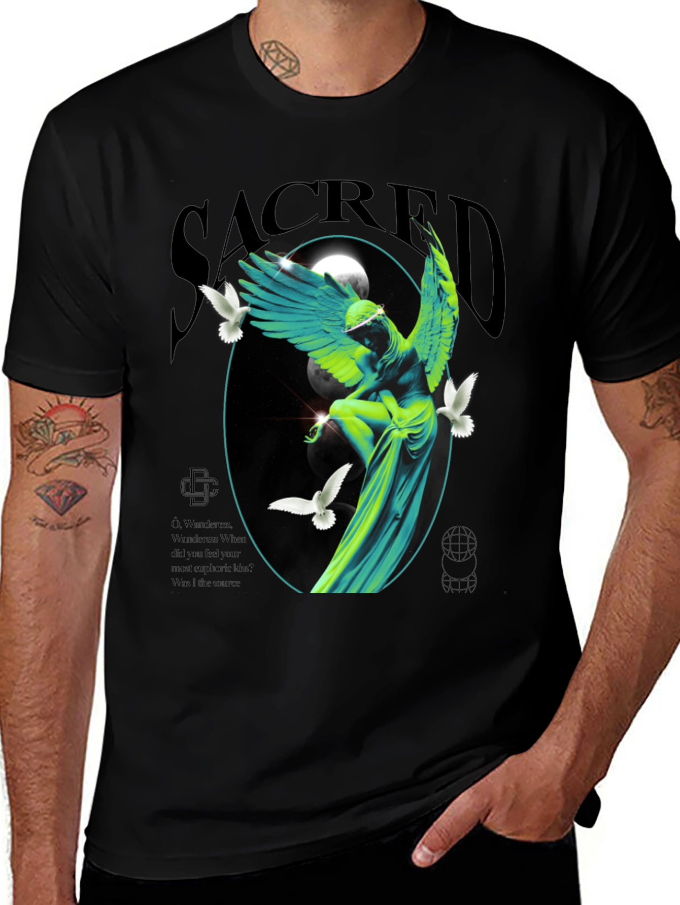 Variant 5 of Sacred Angel Graphic T-Shirt