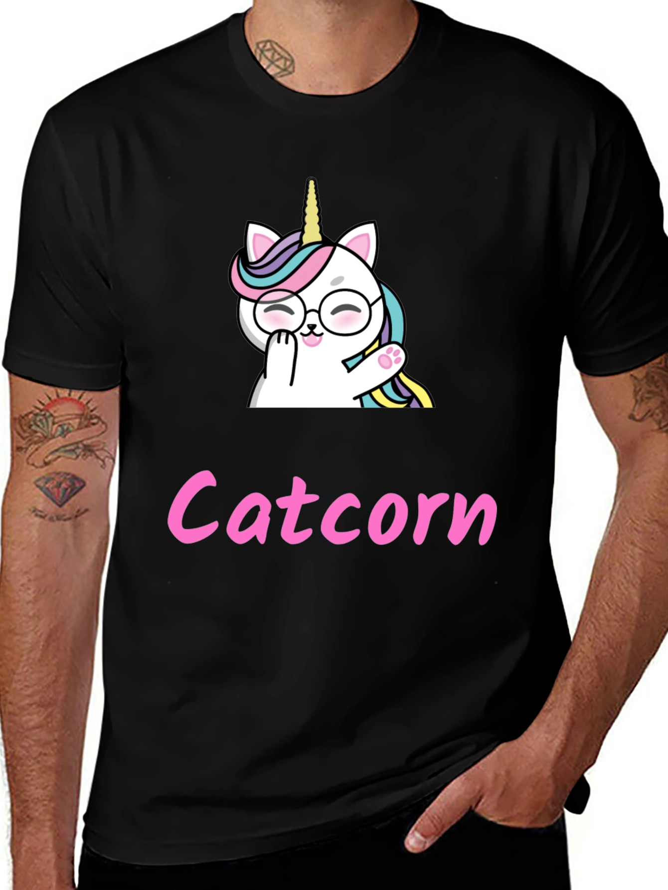 Catcorn T-Shirt - Unicorn Cat Graphic Tee