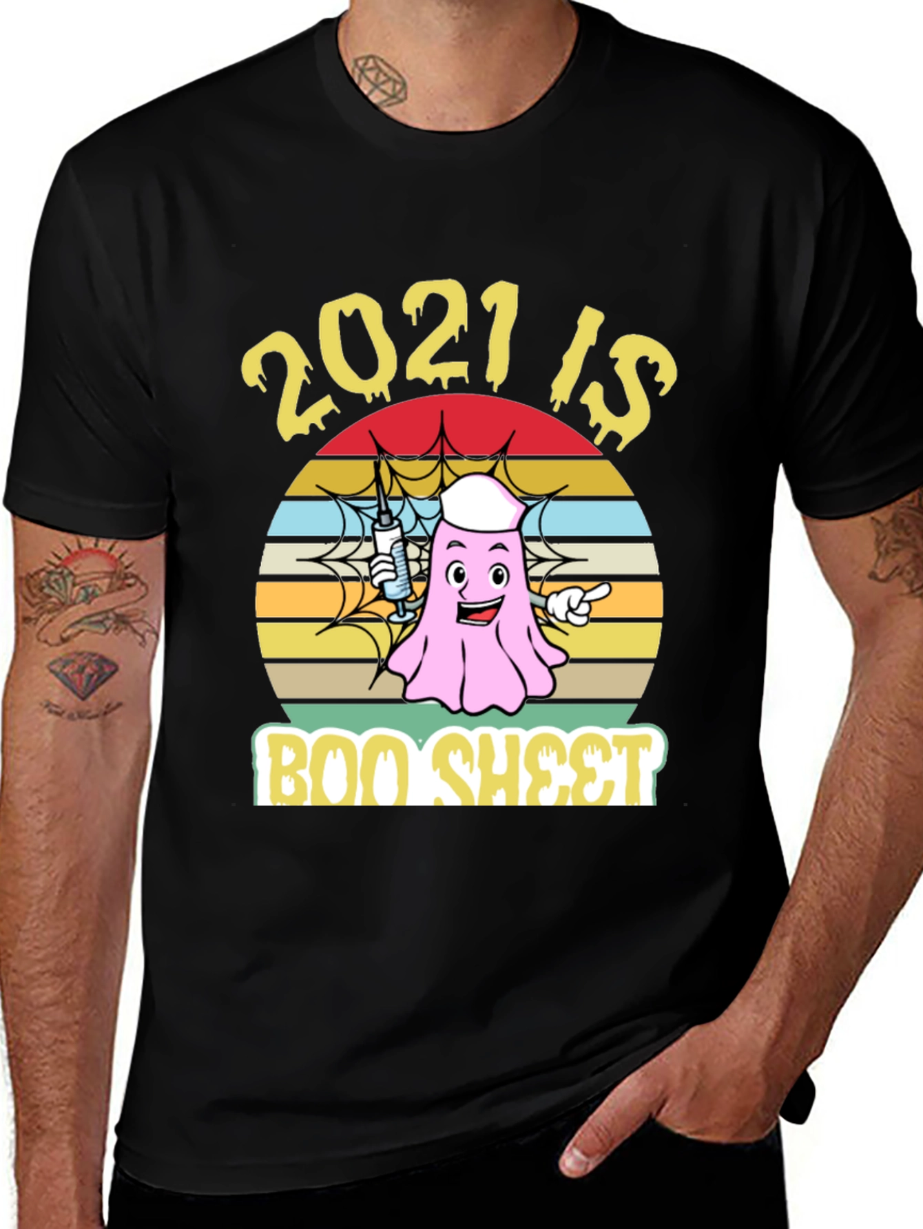 2021 Boo Sheet Funny Halloween T-Shirt
