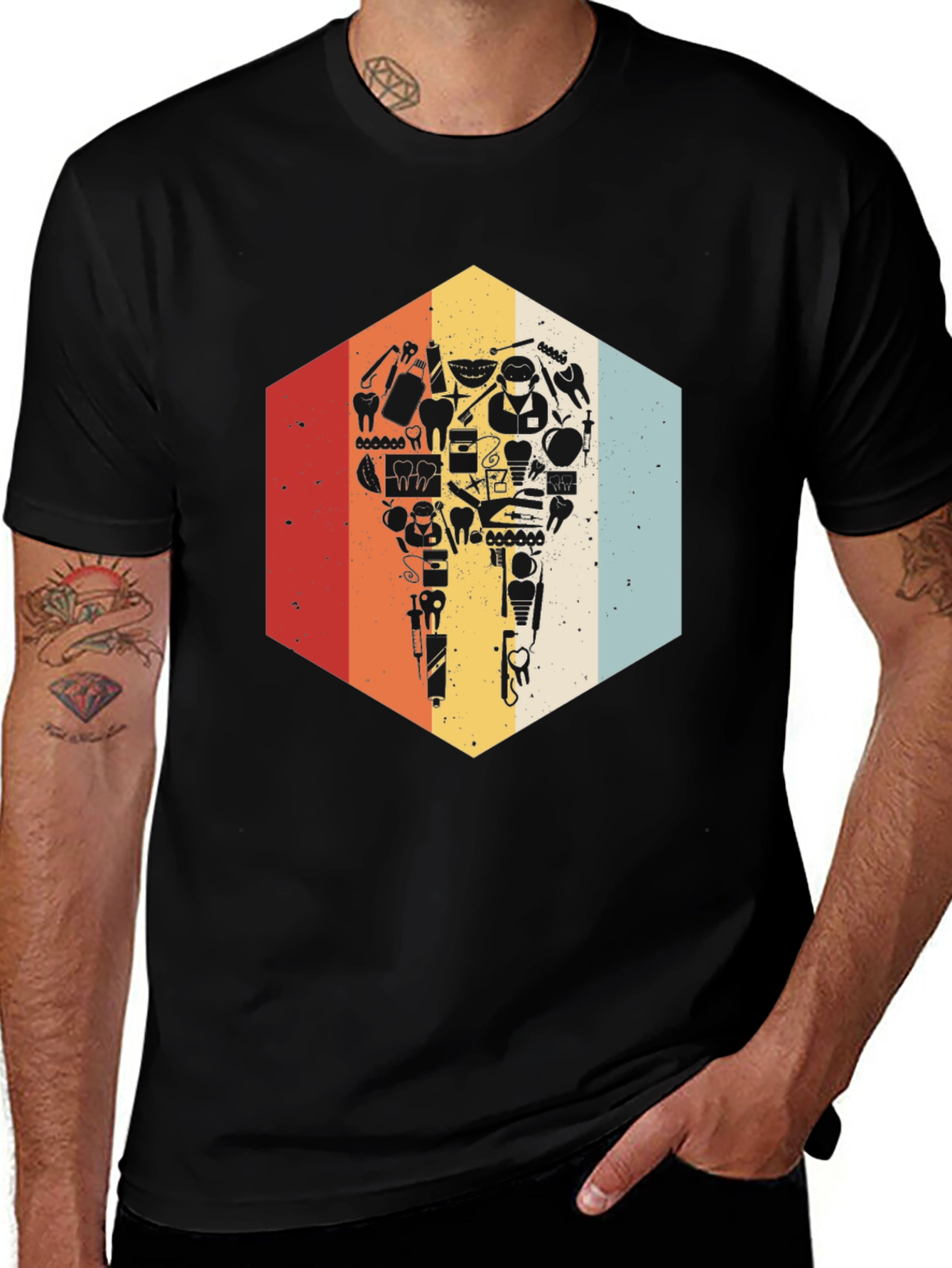 Variant 13 of Dental Retro Graphic T-Shirt