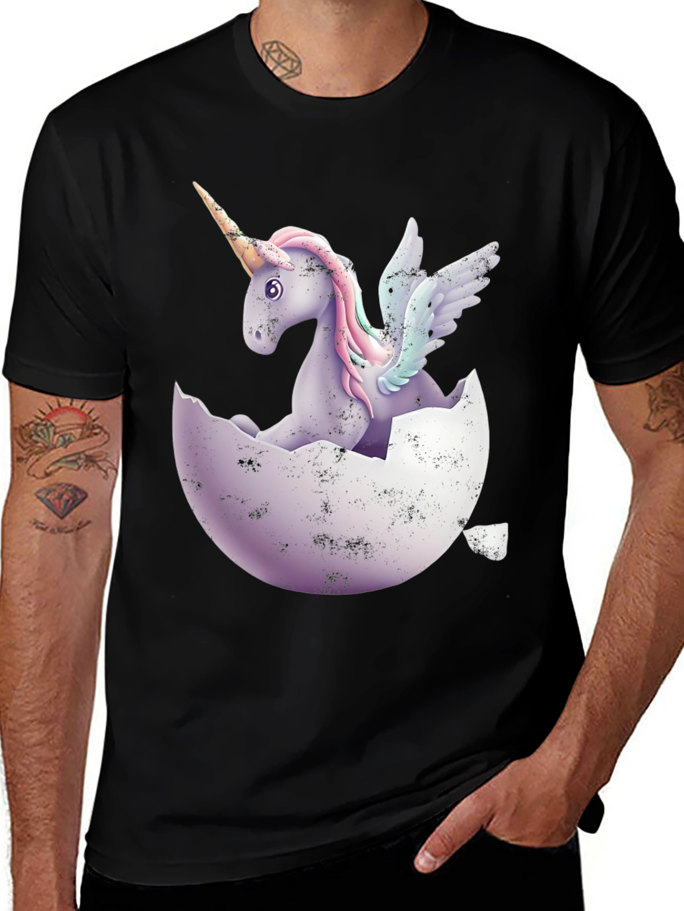 Variant 24 of Unicorn Egg Graphic Tee - Fantasy T-Shirt