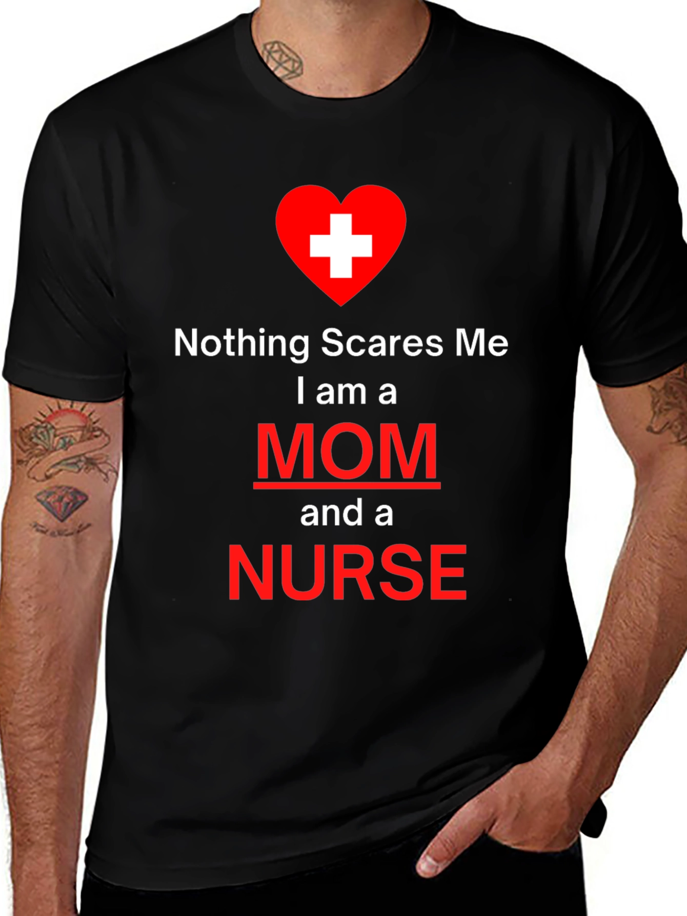 Variant 3 of Nothing Scares Me Mom and Nurse T-Shirt