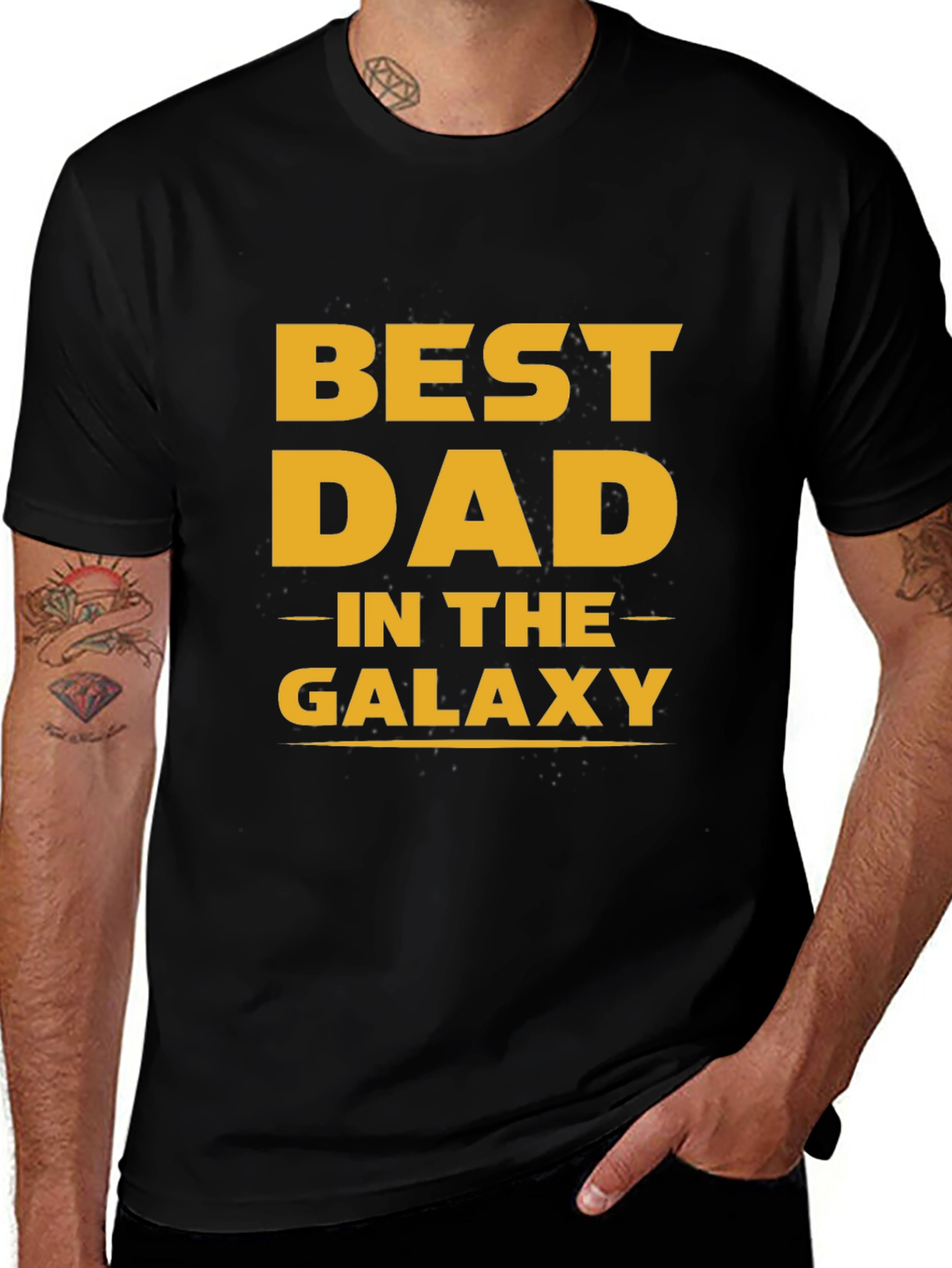 Variant 20 of Best Dad in the Galaxy Black T-Shirt
