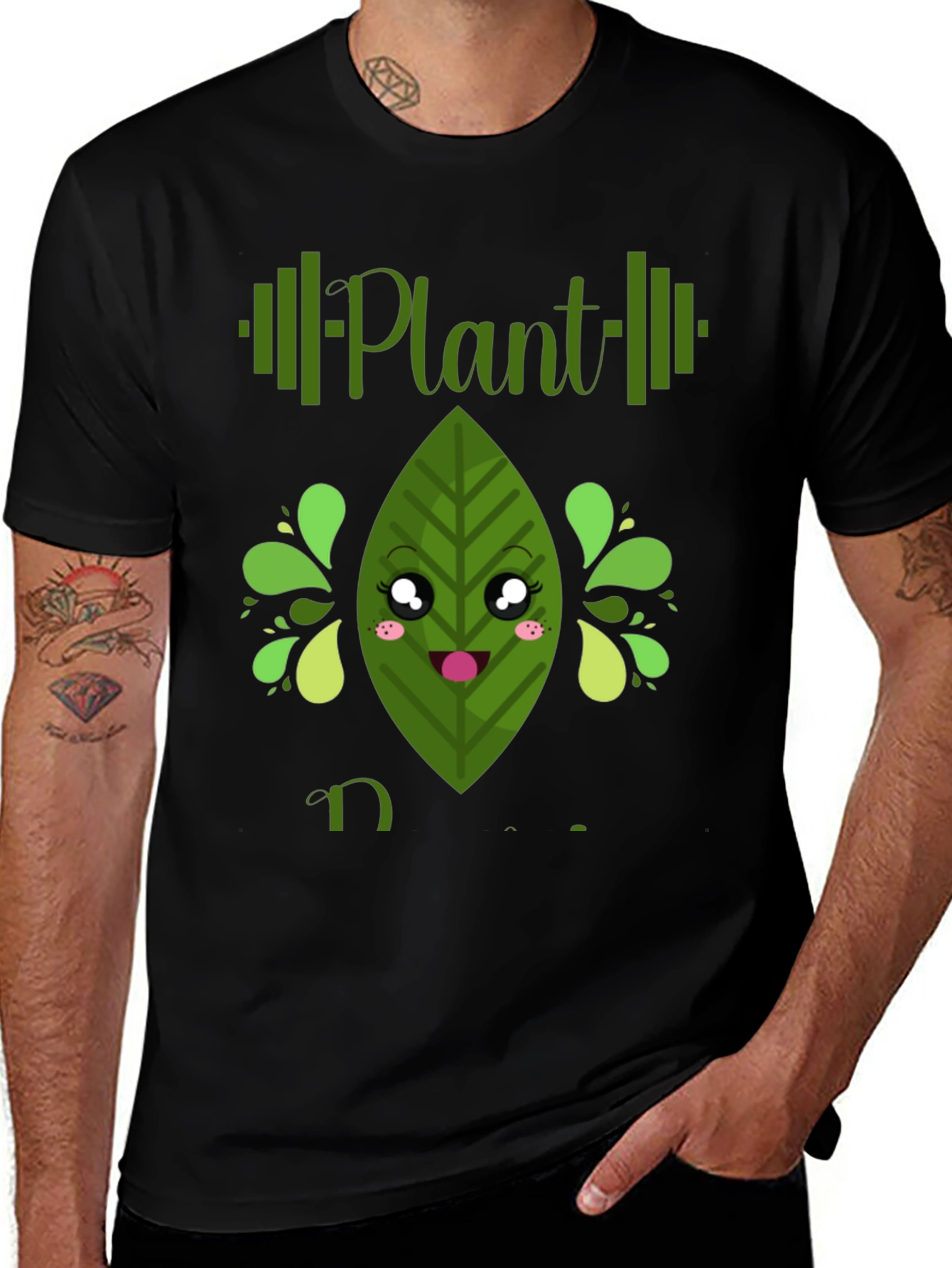 Variant 14 of Plant Based Power T-Shirt - Vegan Fitness Apparel