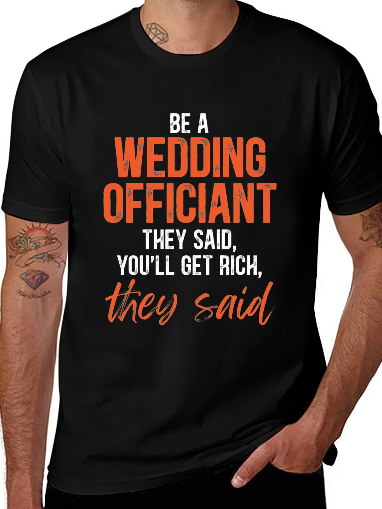 Variant 8 of Wedding Officiant Funny Graphic T-Shirt