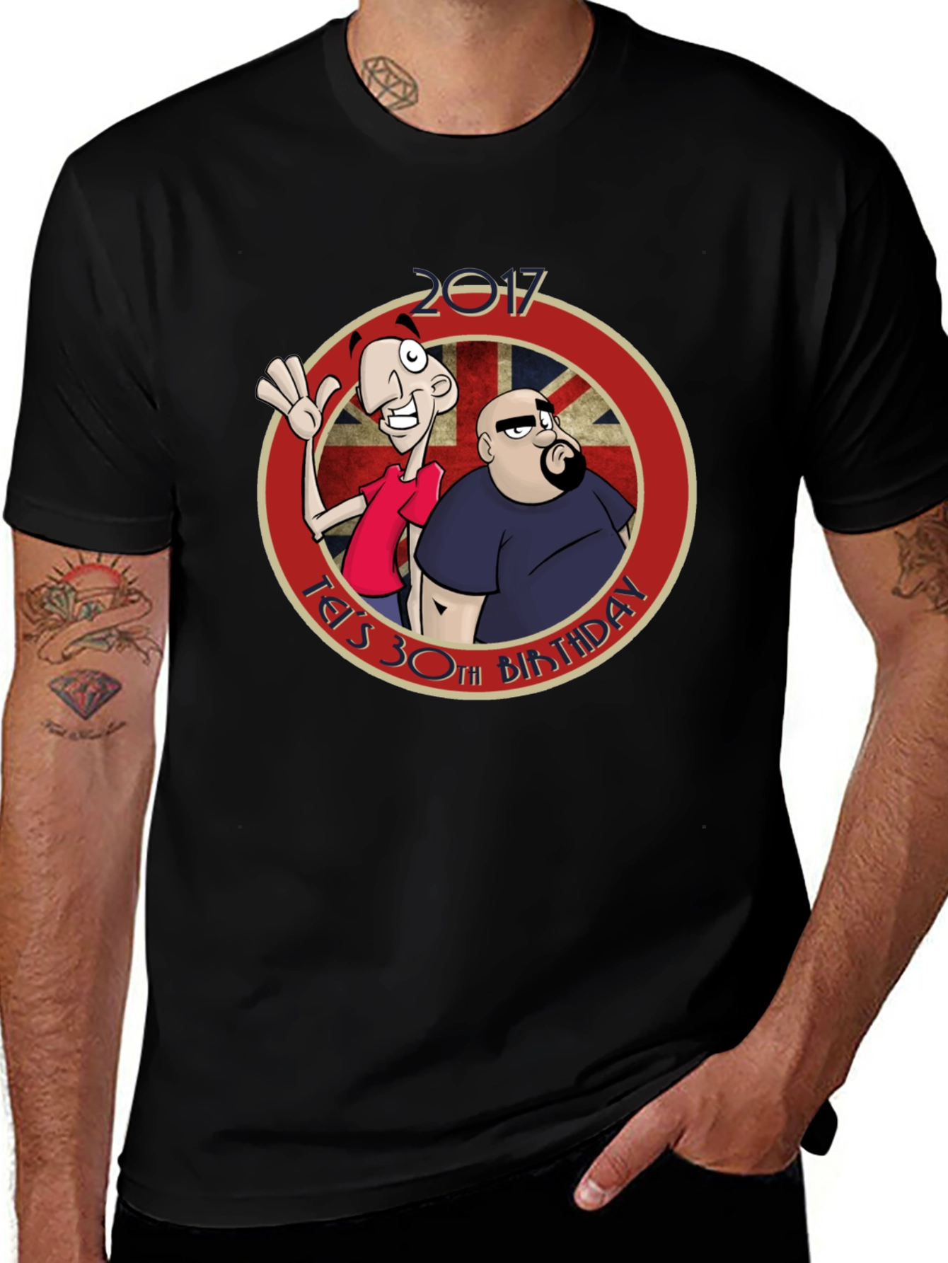 Variant 24 of Ted's 30th Birthday Cartoon T-Shirt
