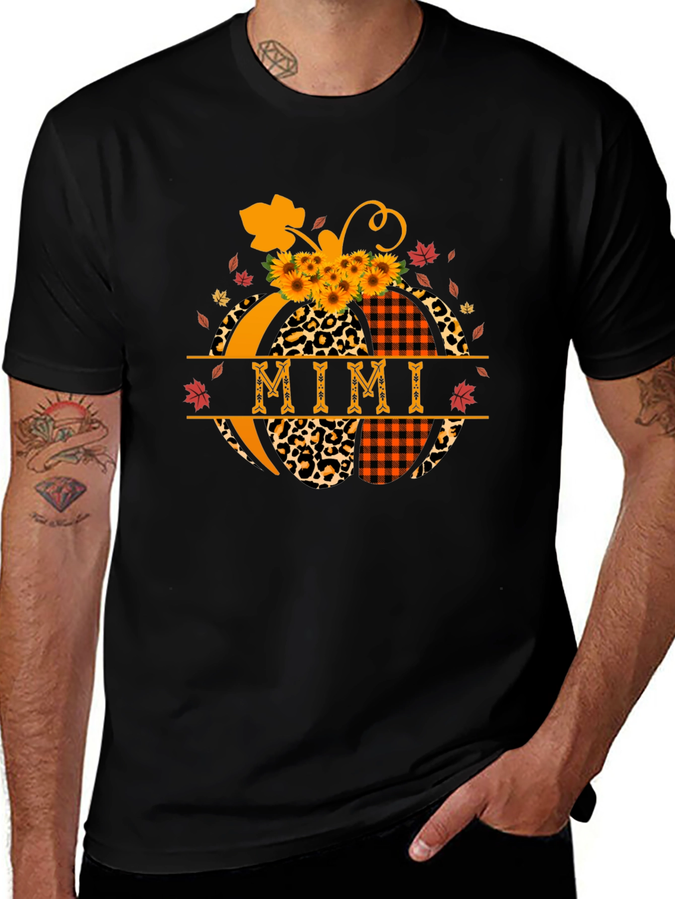 Mimi Pumpkin T-Shirt Fall Thanksgiving