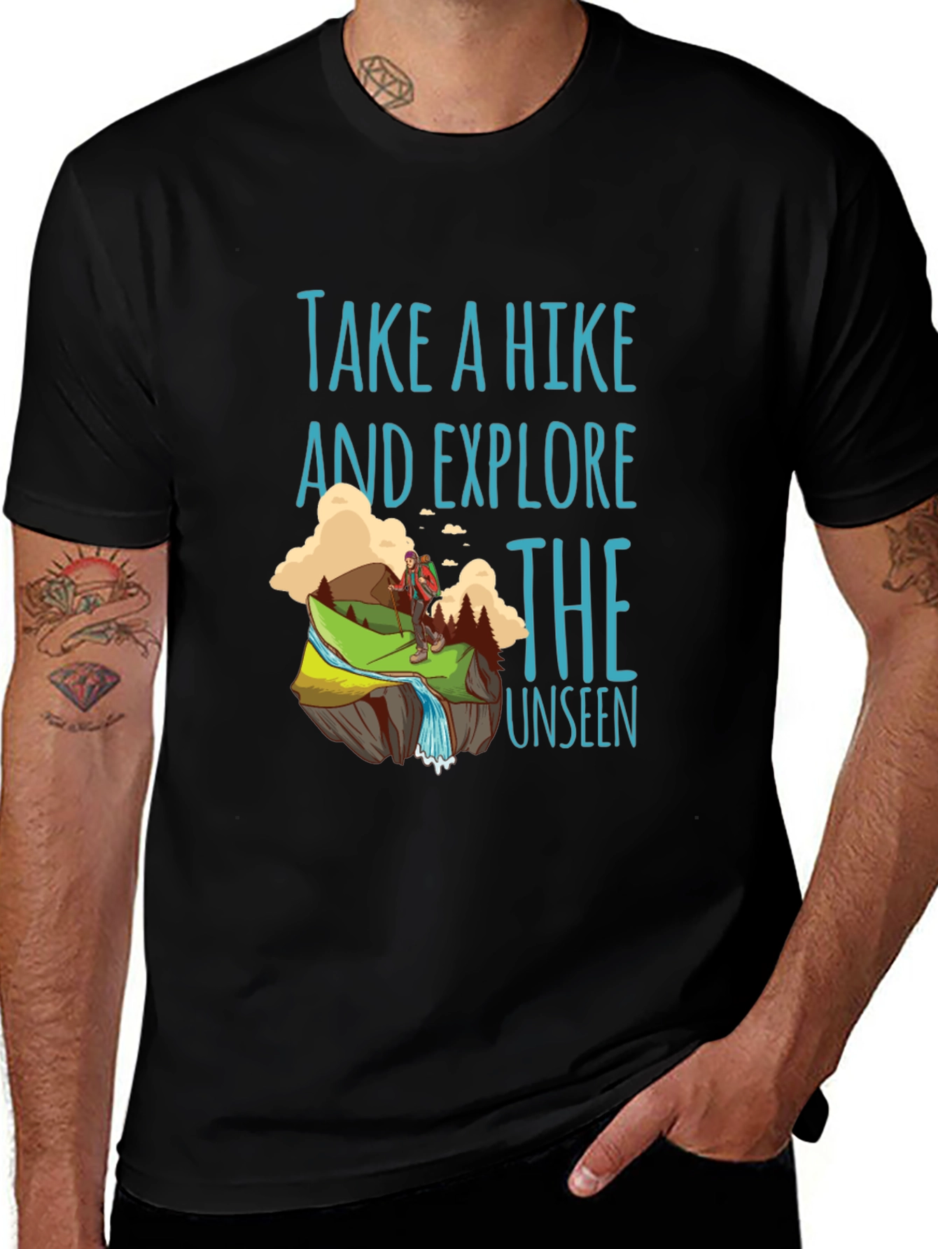 Variant 17 of Take a Hike T-Shirt - Explore the Unseen - Adventure Tee