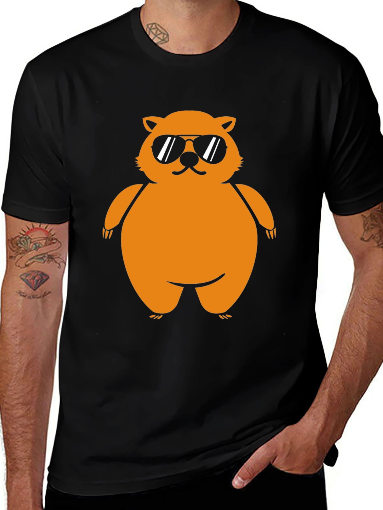 Variant 10 of Cool Bear Graphic T-Shirt - Black