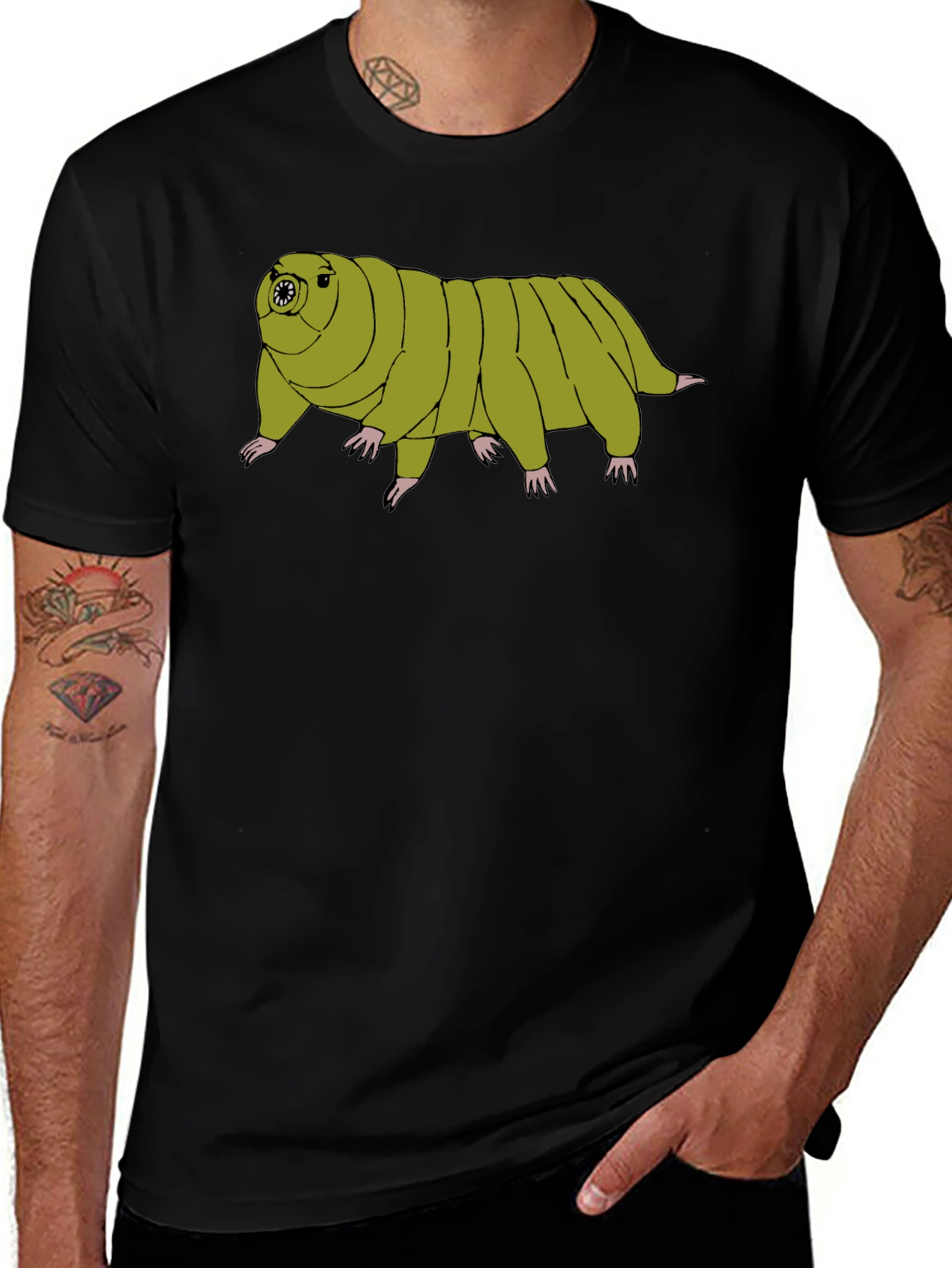 Variant 19 of Tardigrade Graphic Tee - Black Cotton T-Shirt