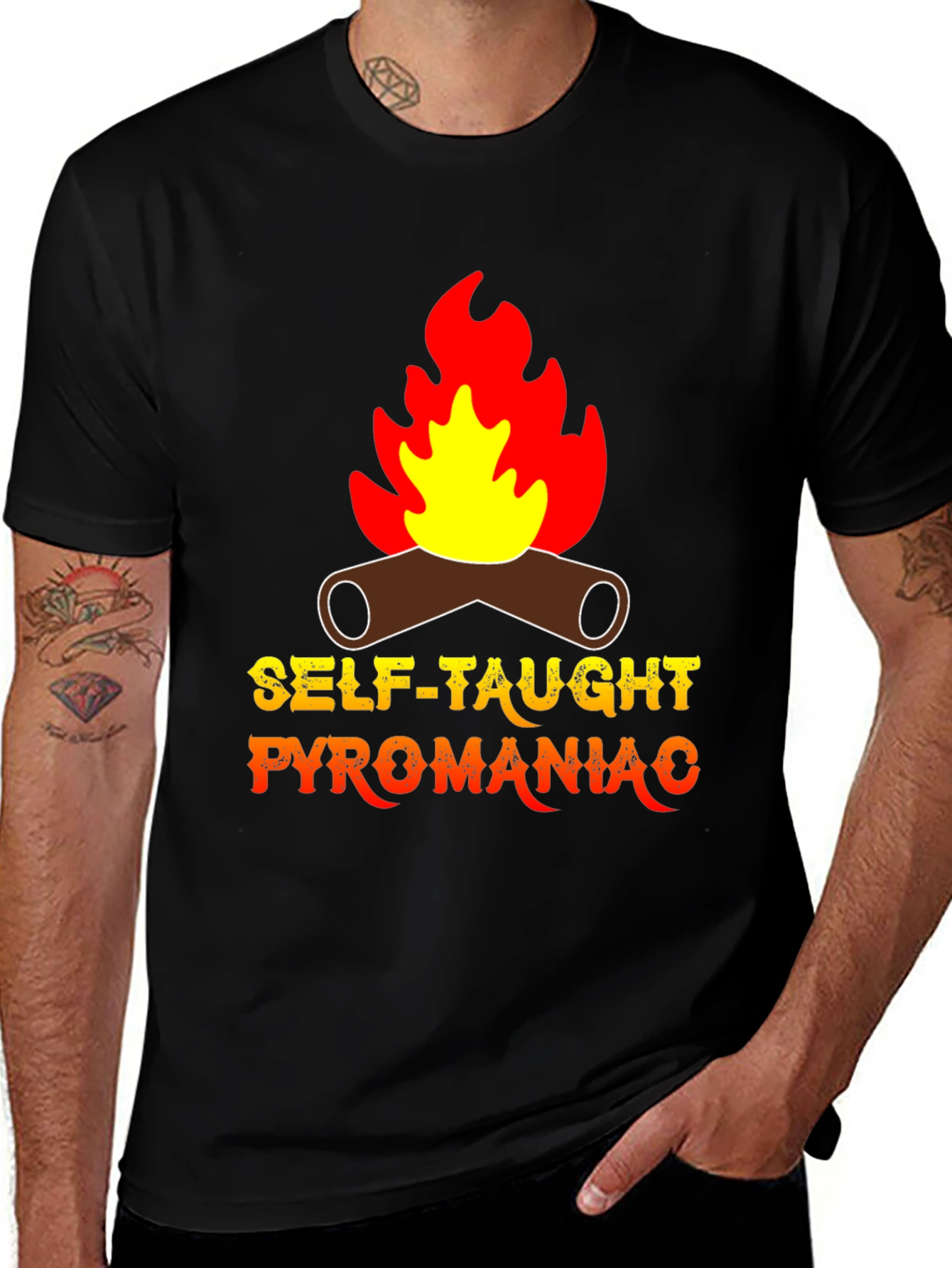 Variant 5 of Self-Taught Pyromaniac Graphic Tee
