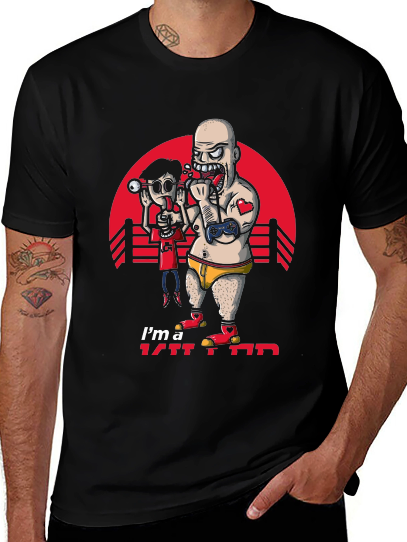 Variant 25 of I'm A Gamer T-Shirt - Funny Cartoon Design