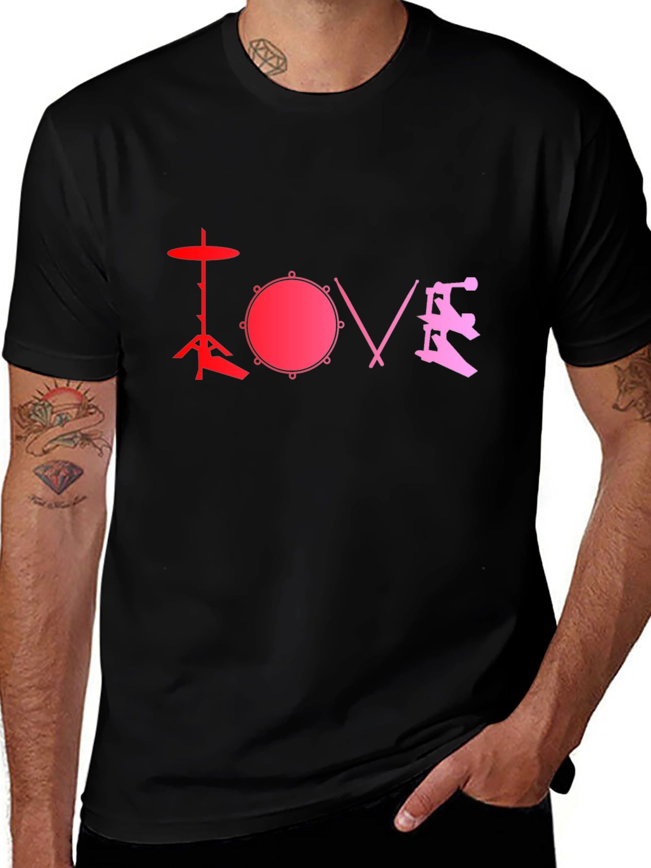 Drum Love T-Shirt - Musician Tee