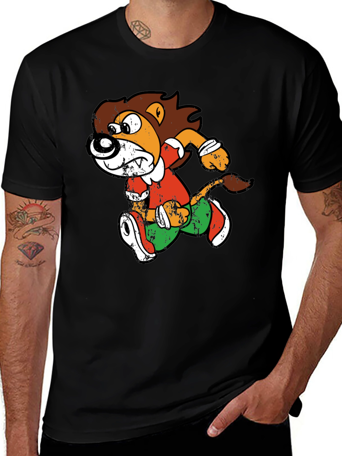 Variant 27 of Cartoon Lion Running T-Shirt