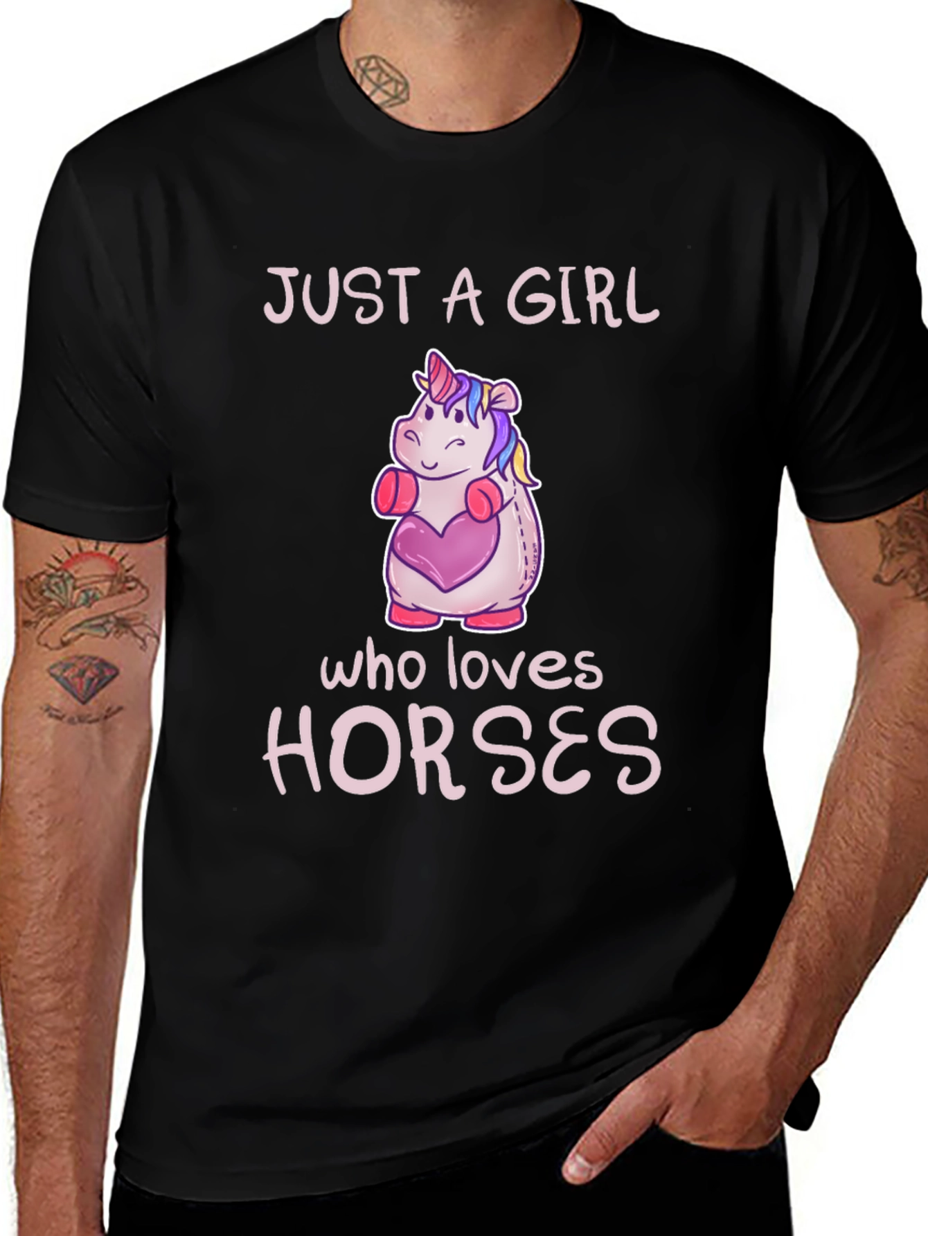 Variant 11 of Just A Girl Who Loves Horses T-Shirt