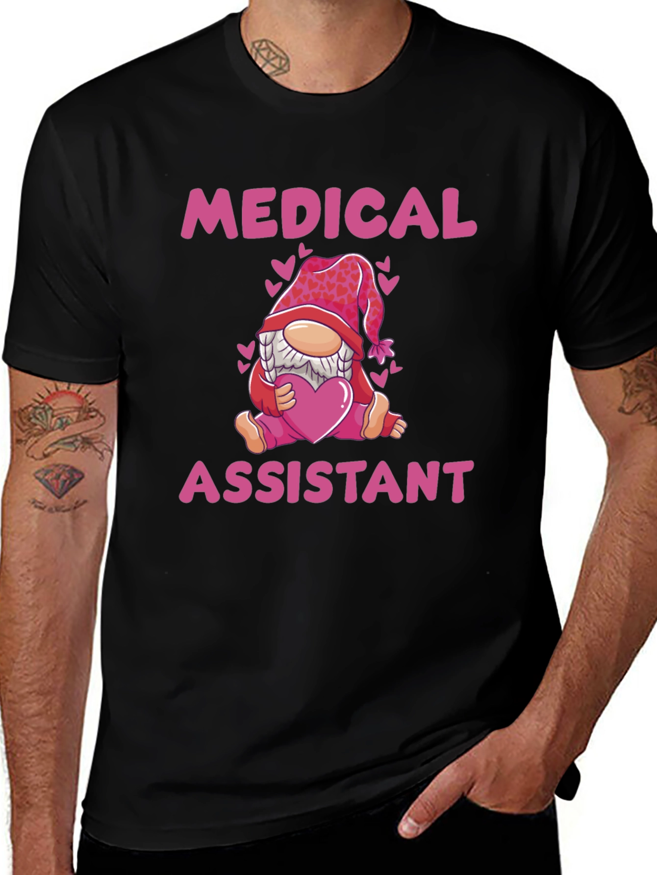 Medical Assistant Gnome T-Shirt - Valentine's Day Tee
