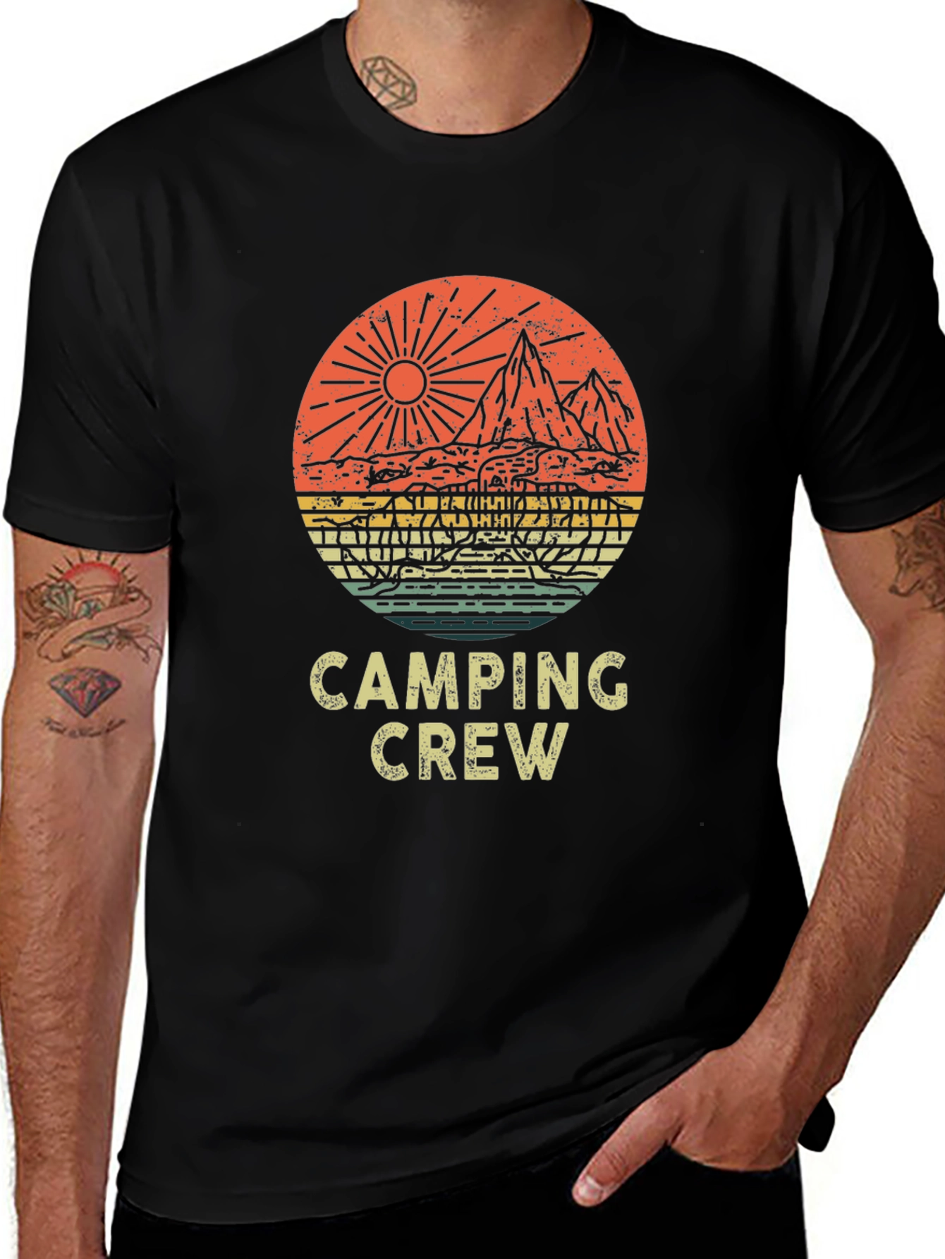 Camping Crew Graphic Tee - Adventure Awaits!