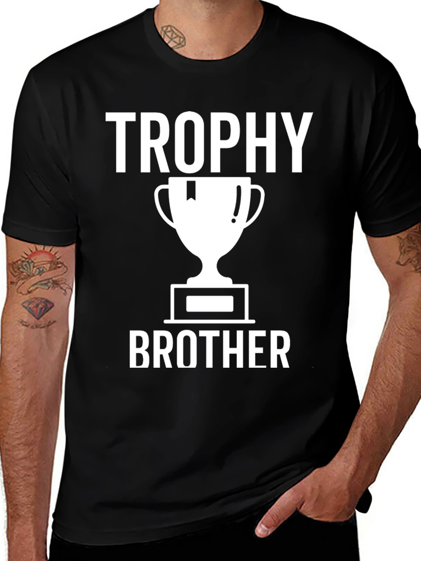 Trophy Brother Graphic T-Shirt - Black