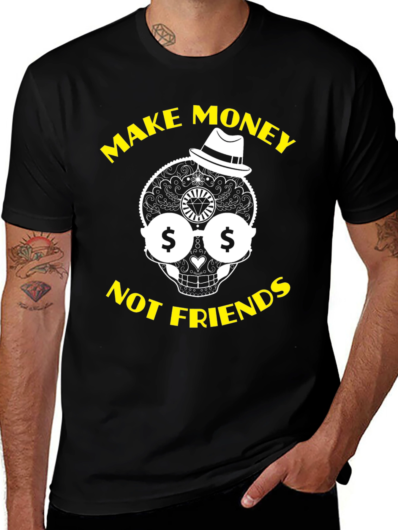 Variant 28 of Make Money Not Friends Graphic T-Shirt