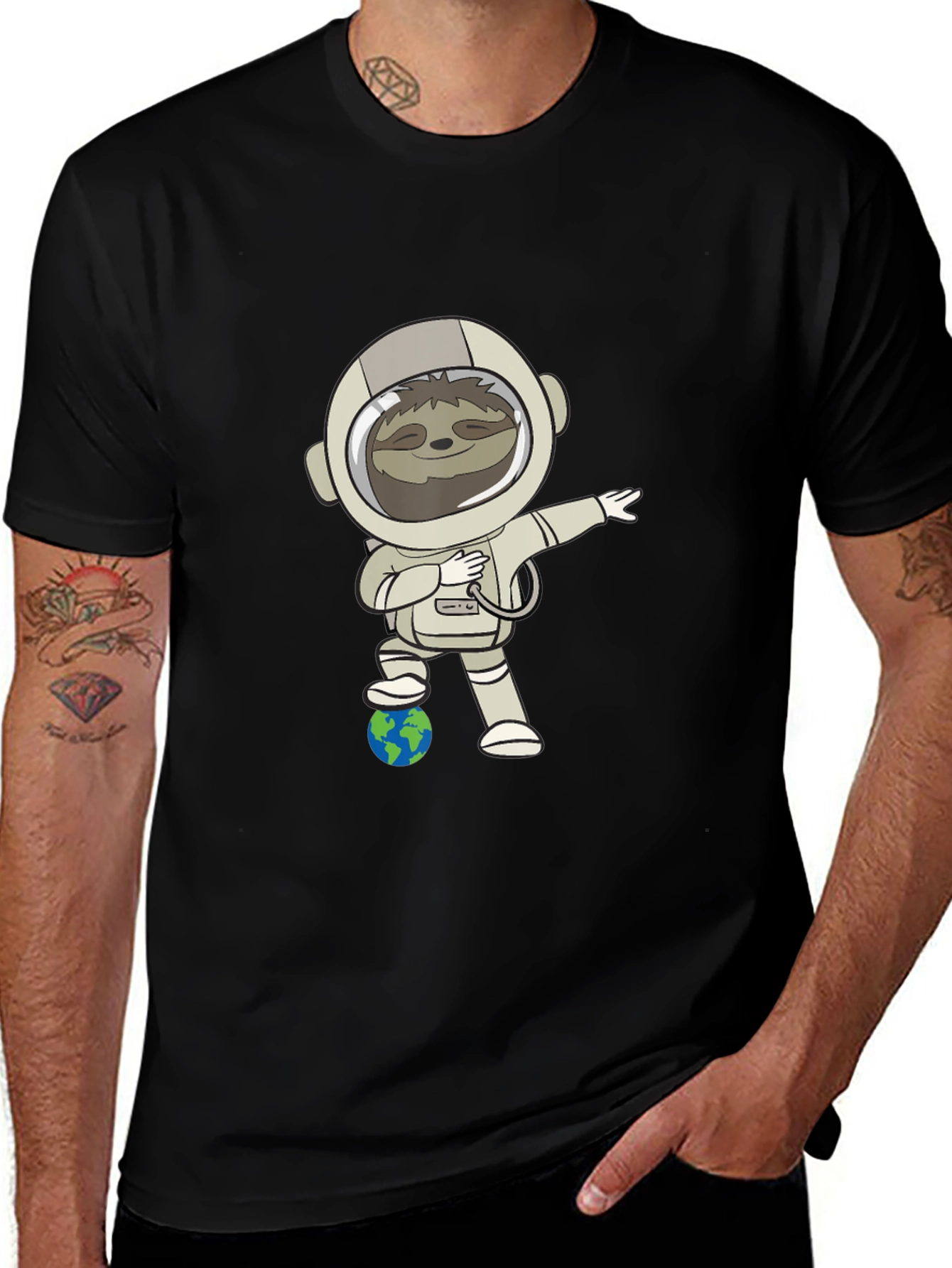 Variant 10 of Sloth Astronaut T-Shirt - Space Explorer