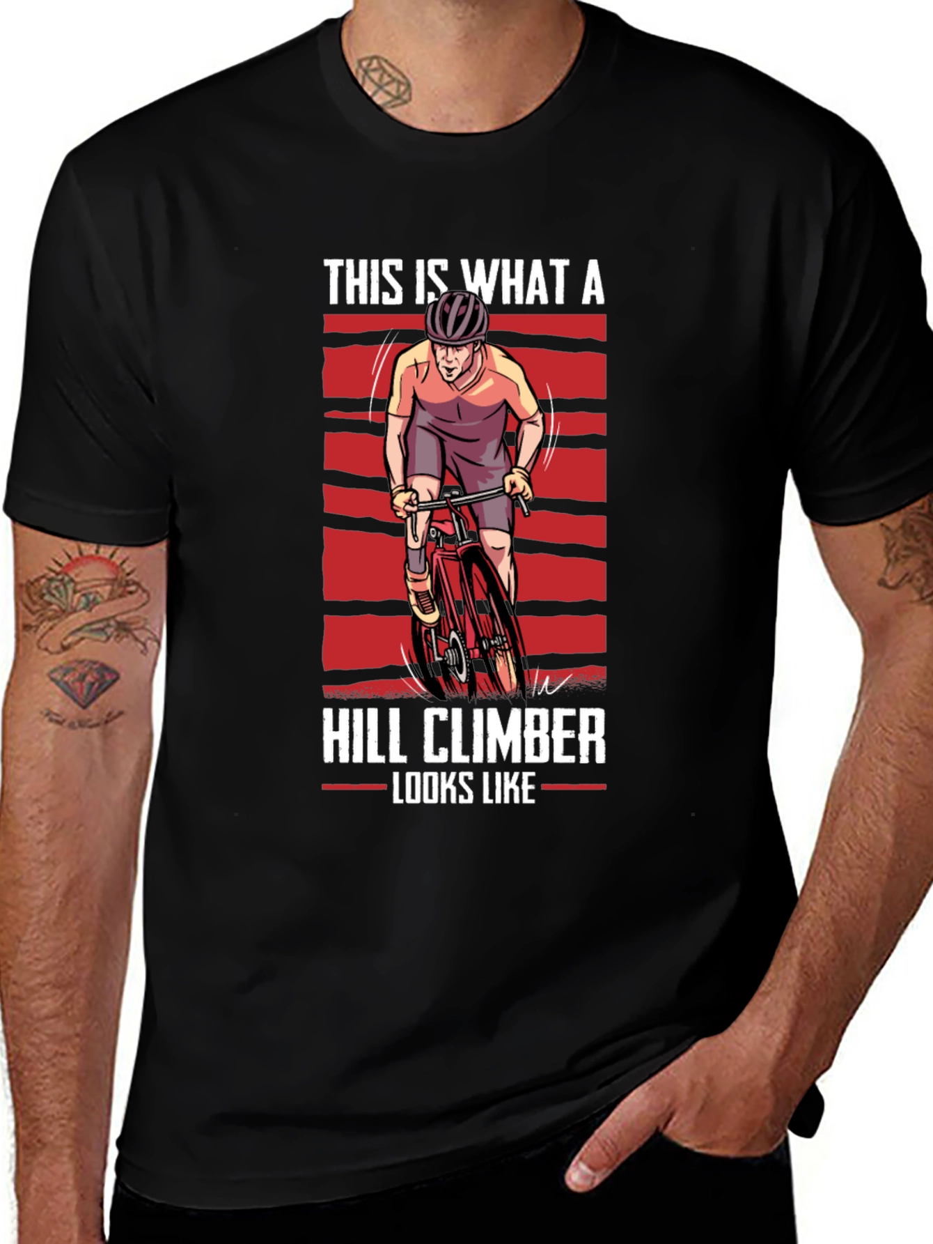 Variant 6 of Hill Climber Cyclist T-Shirt - Ride in Style