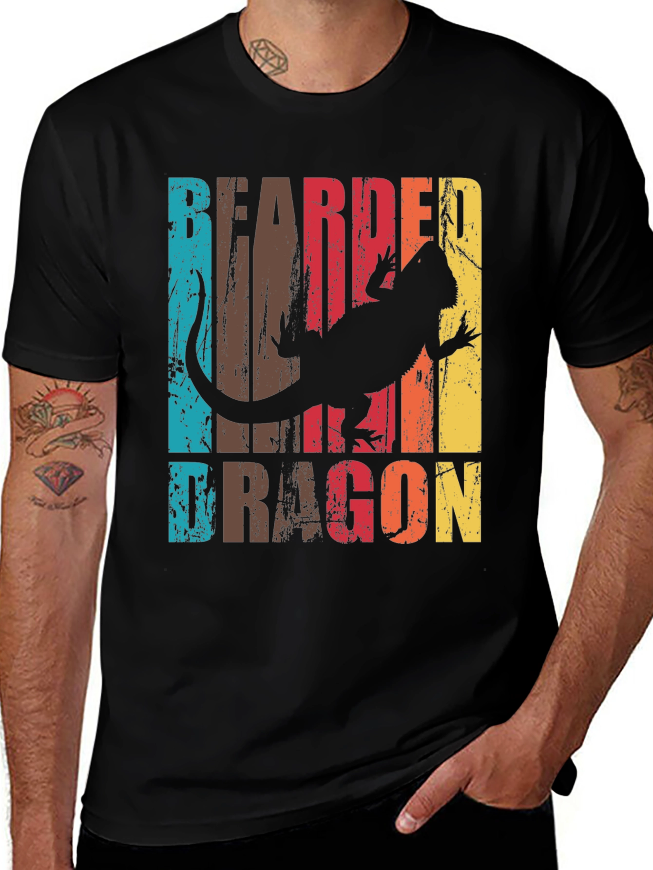Variant 16 of Bearded Dragon T-Shirt Vintage Reptile Lover Tee