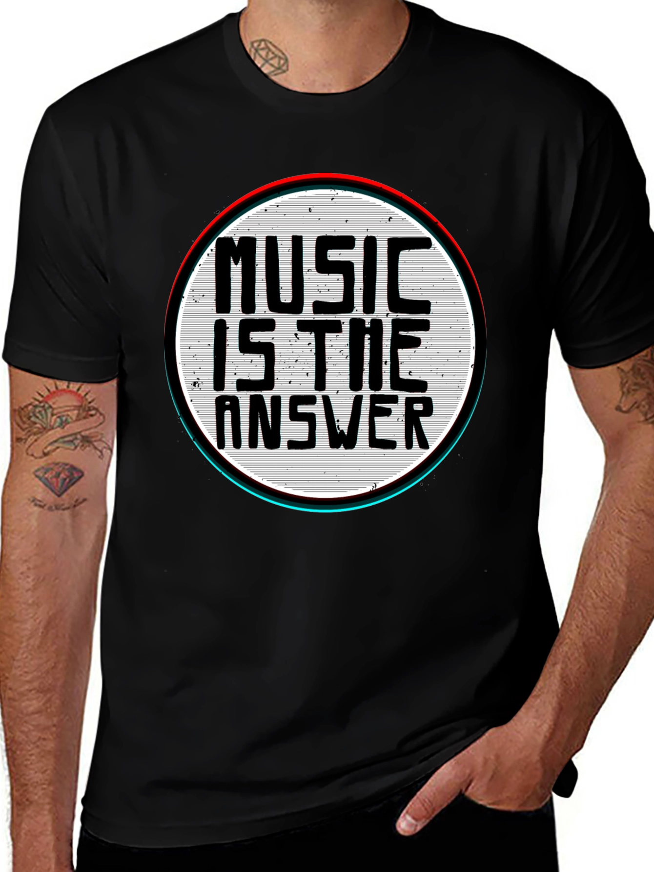 Variant 5 of Music Is The Answer Graphic T-Shirt