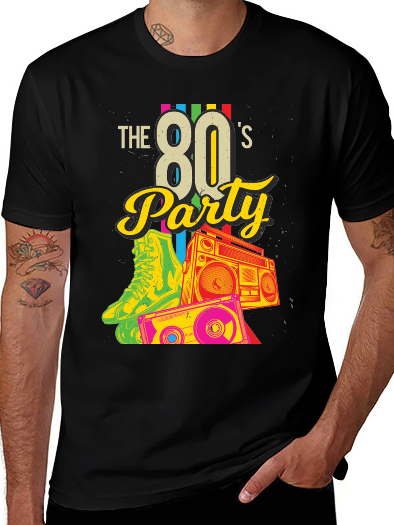 Variant 10 of Retro 80s Party Graphic Tee