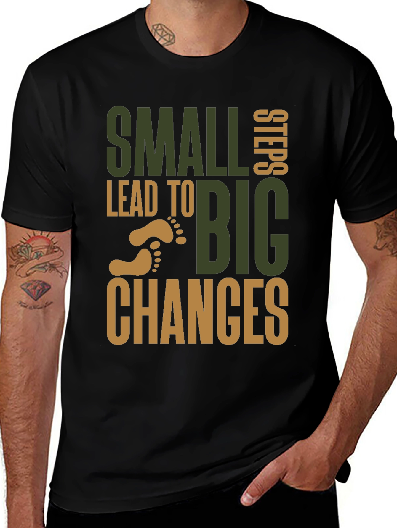 Variant 19 of Small Steps Big Changes Graphic Tee