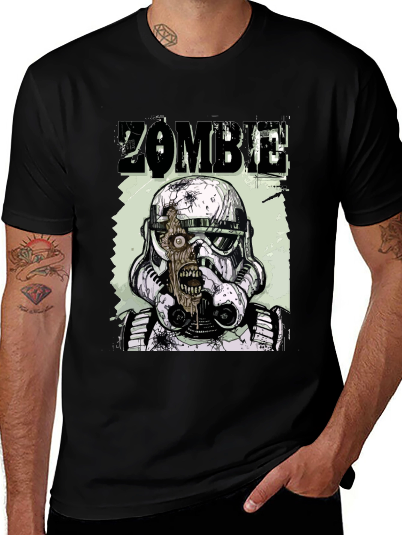 Zombie Stormtrooper Black T-Shirt