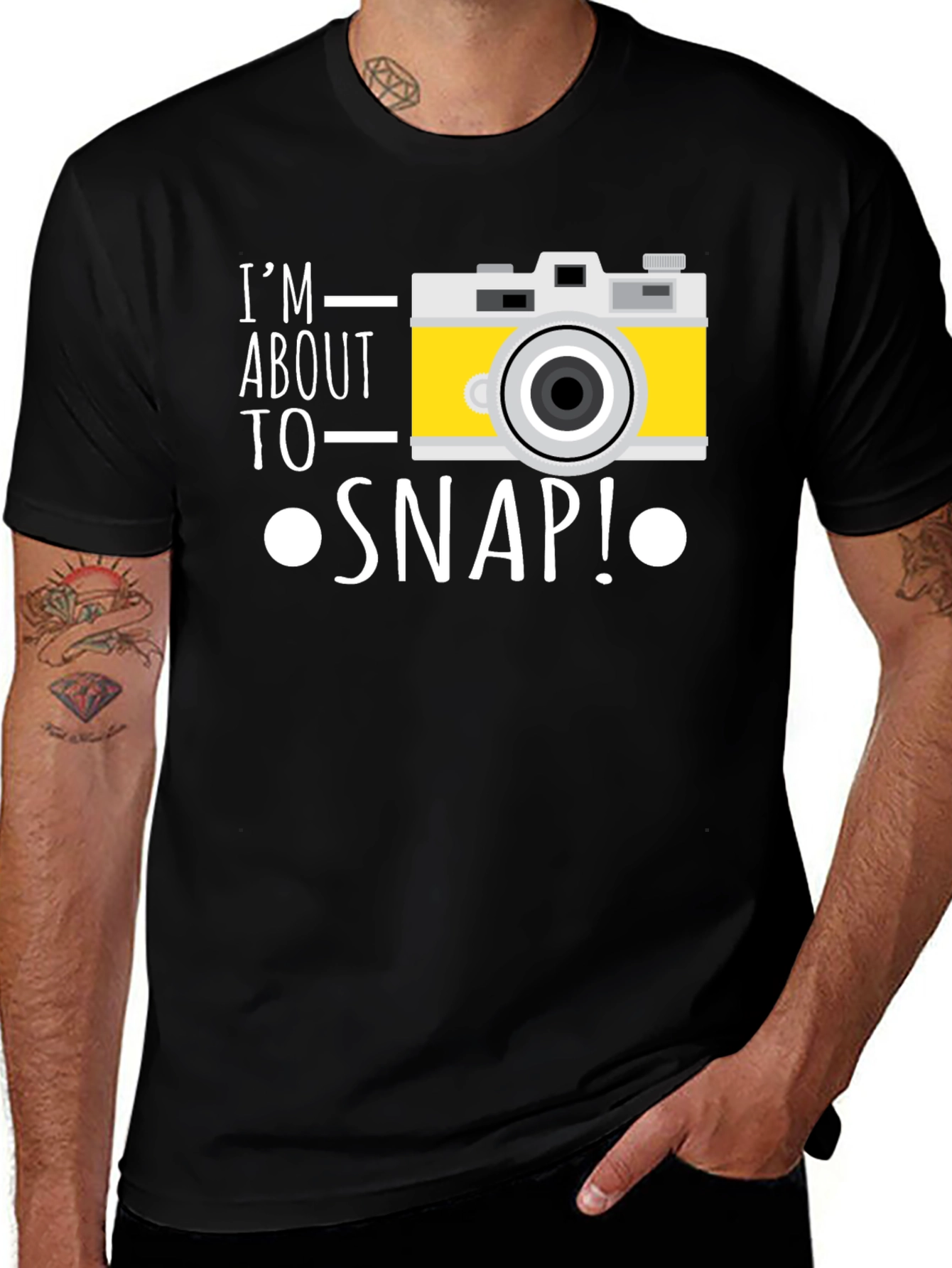 I'm About to Snap! Graphic Print T-Shirt