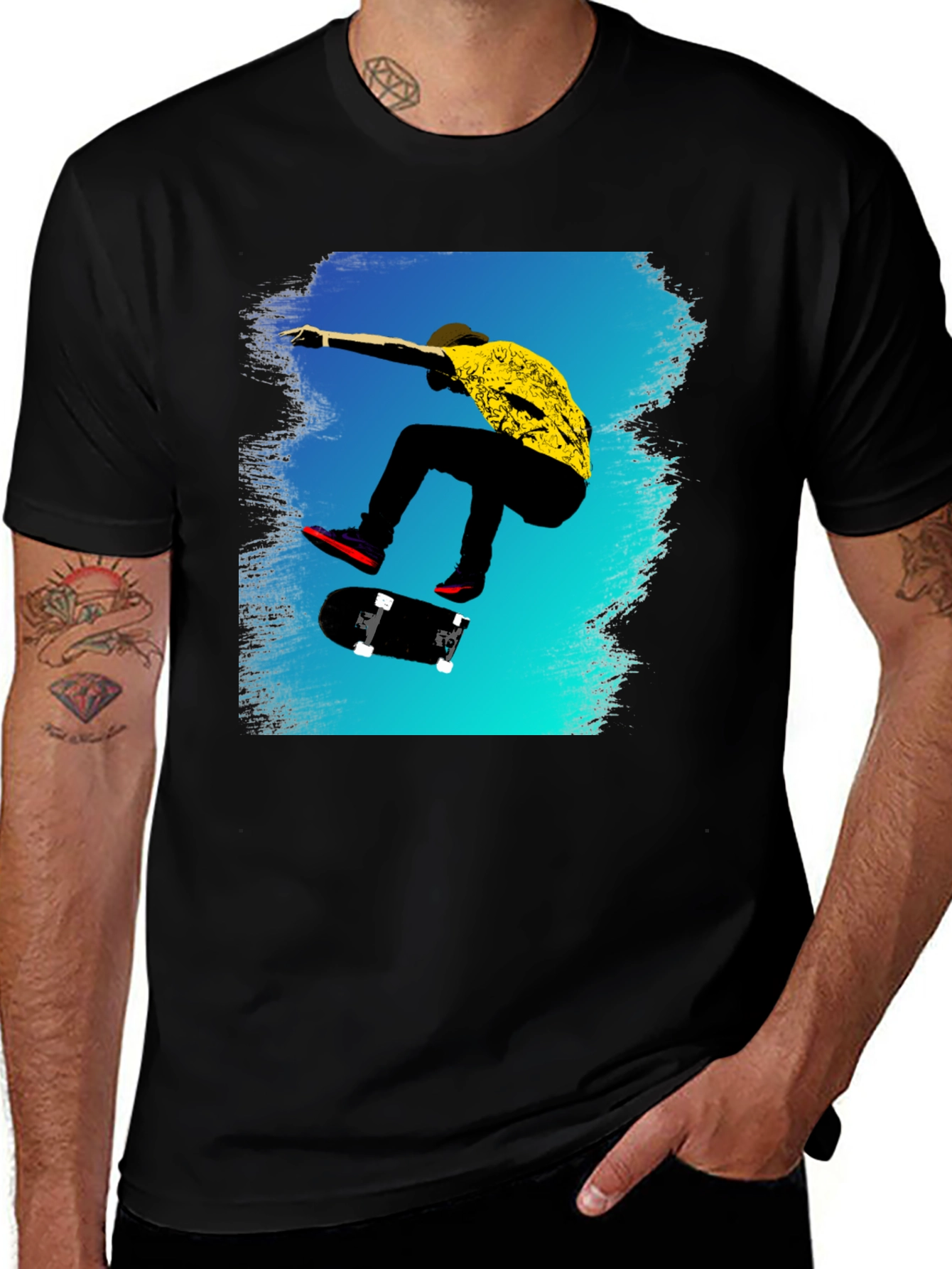 Variant 17 of Skateboarding Graphic T-Shirt