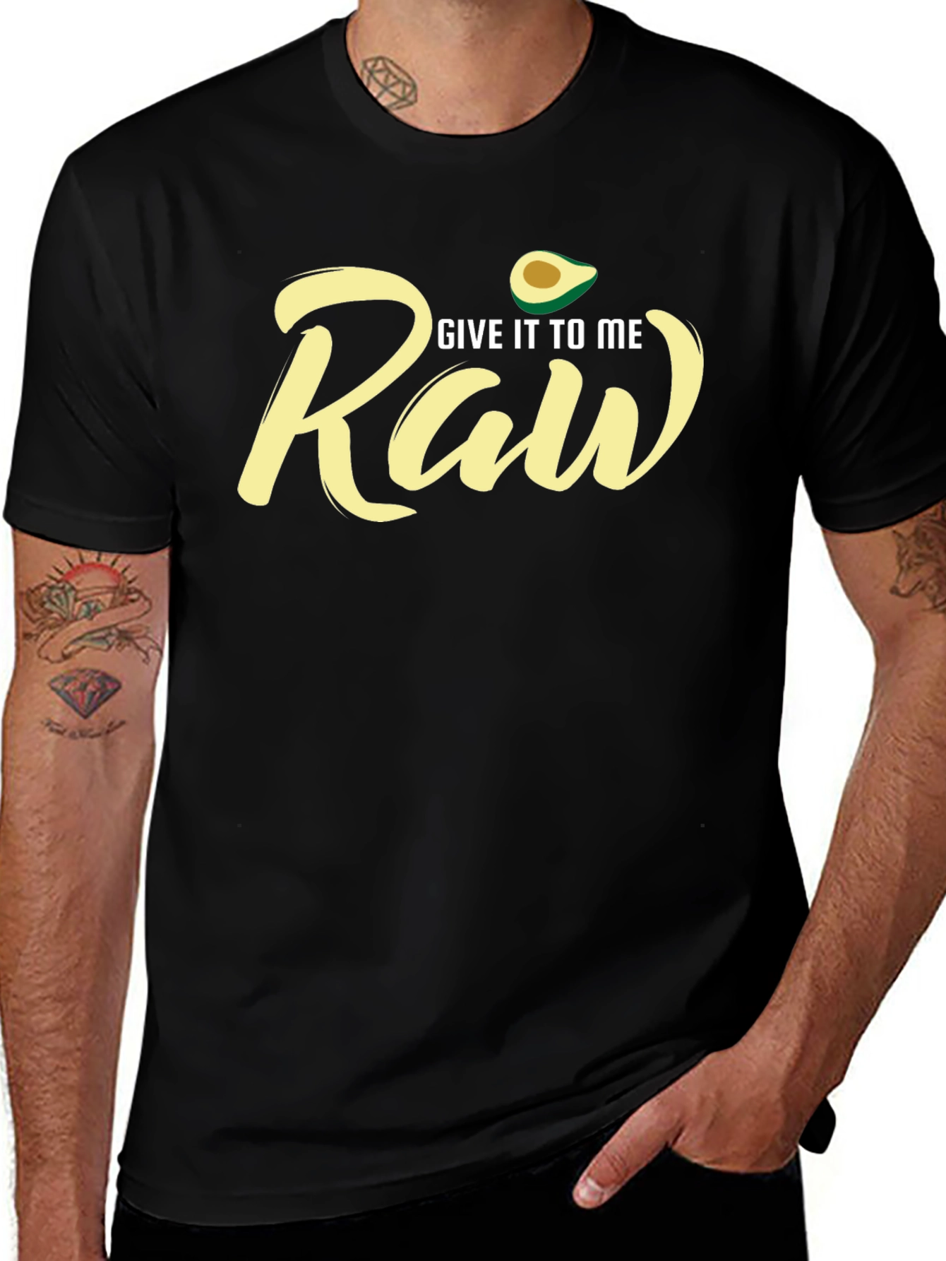 Variant 29 of Give It To Me Raw Avocado T-Shirt