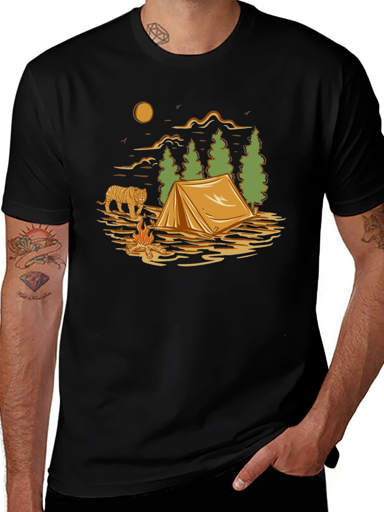 Variant 2 of Camping Adventure Graphic T-Shirt
