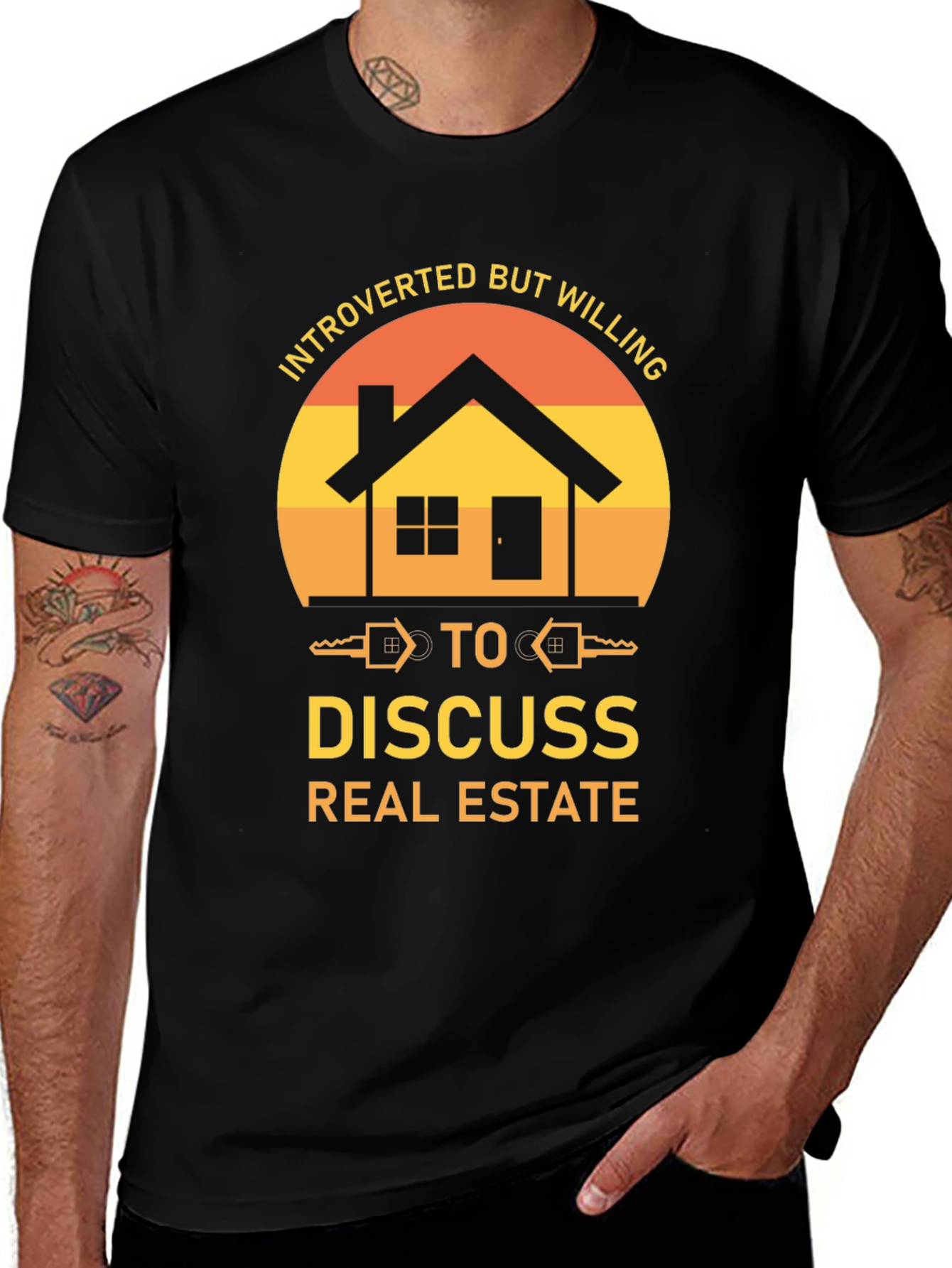Variant 4 of Introverted Real Estate T-Shirt