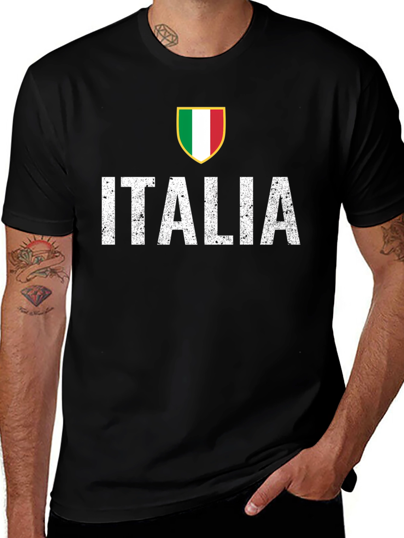 Variant 12 of Italia Italian Flag T-Shirt