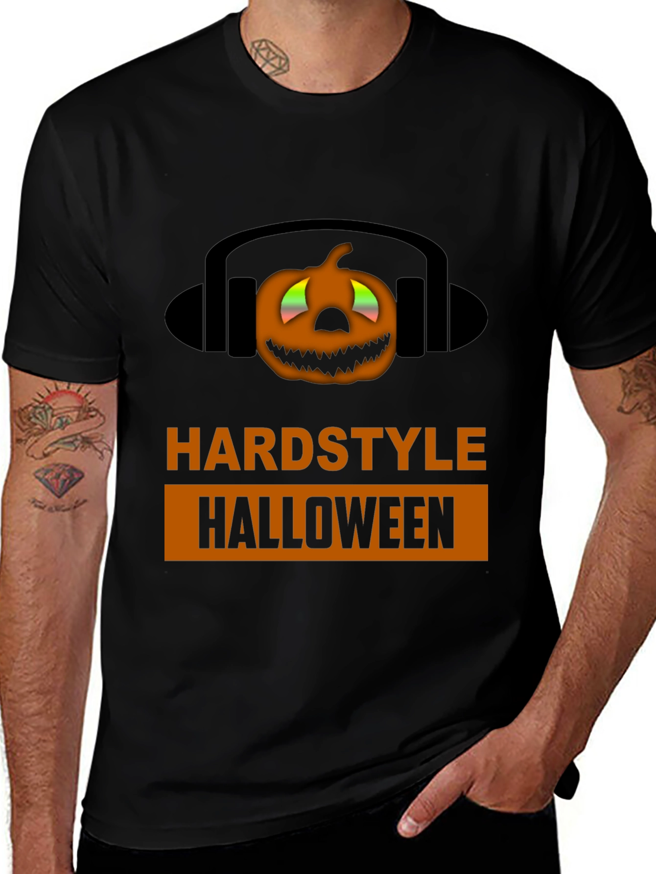 Hardstyle Halloween T-Shirt - Pumpkin DJ