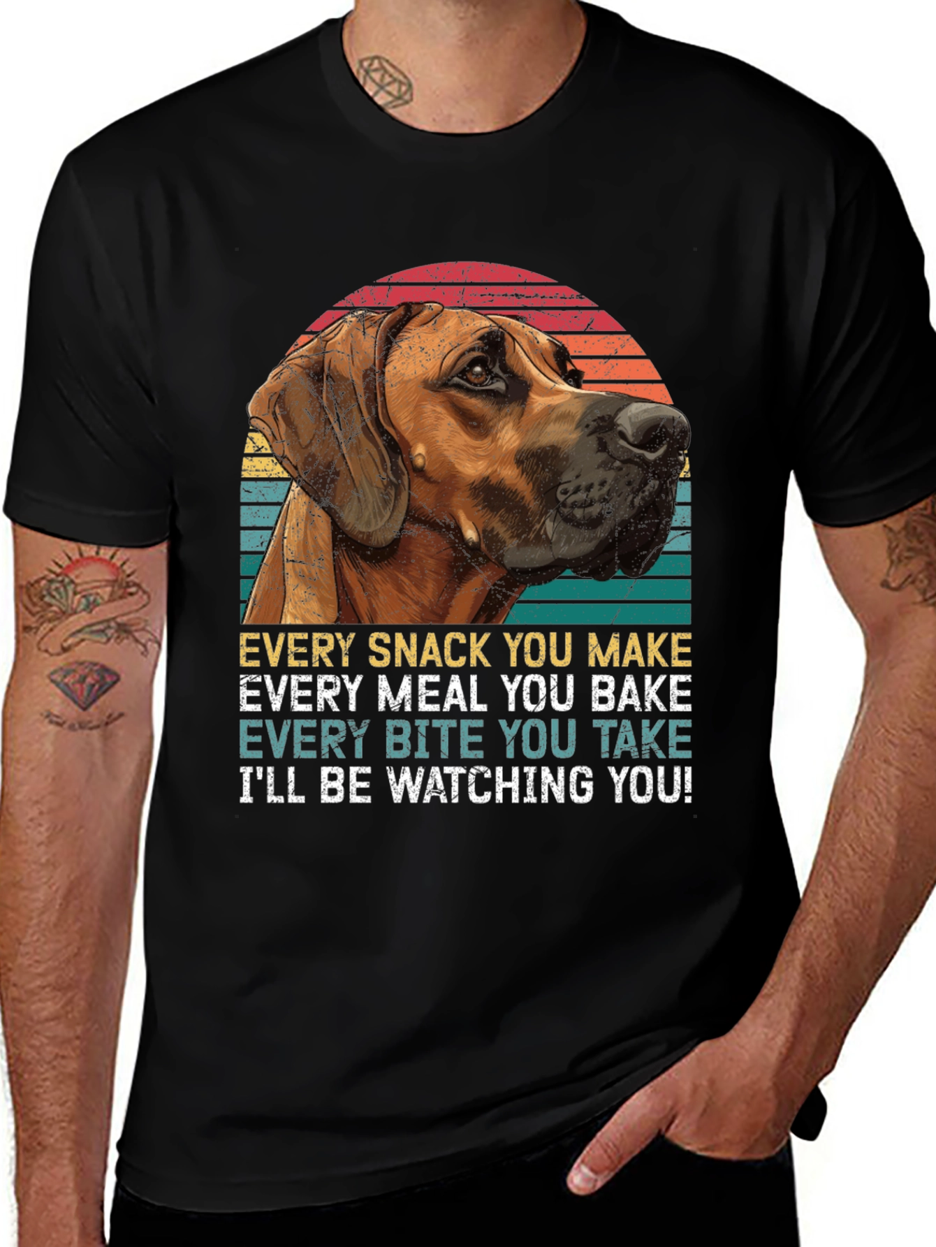 Variant 27 of Dog Lover T-Shirt - Every Snack You Make