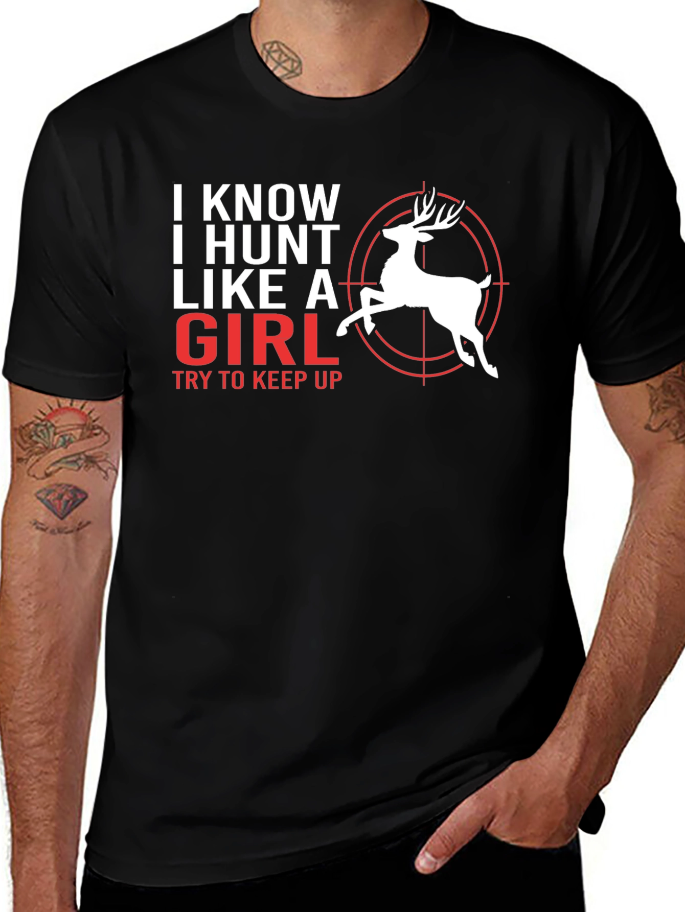 Variant 4 of Hunt Like A Girl T-Shirt