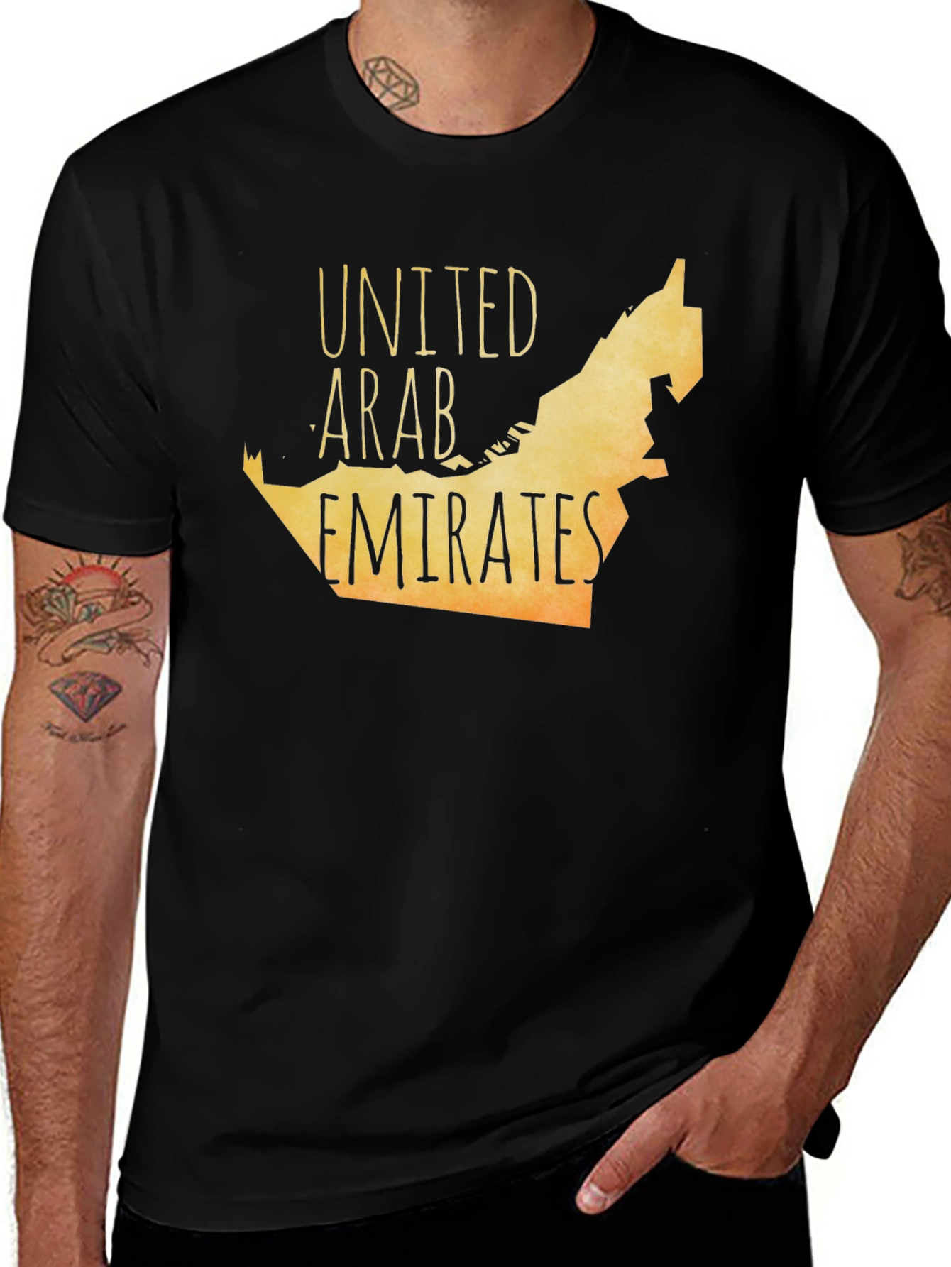 United Arab Emirates Map T-Shirt