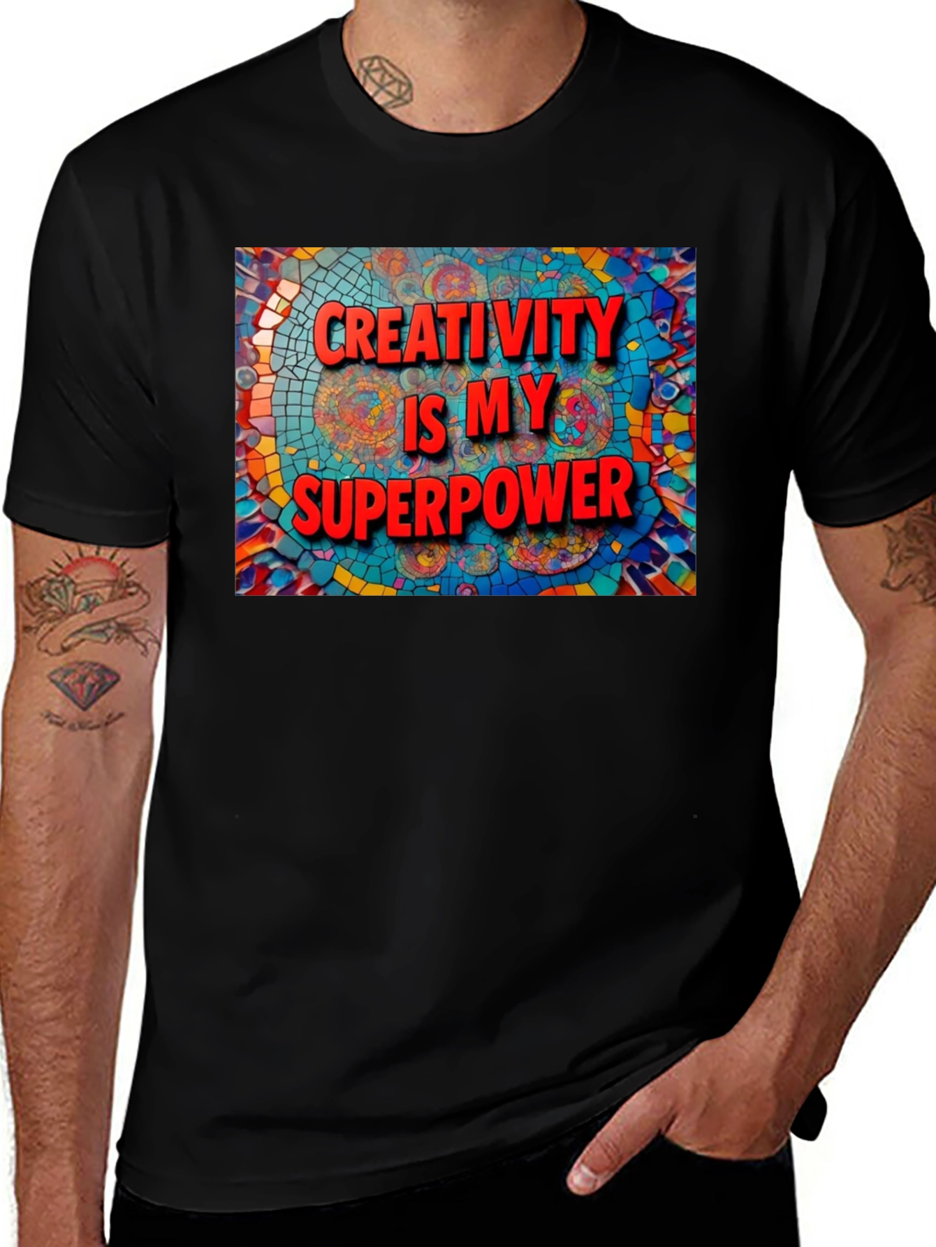 Variant 14 of Creativity is My Superpower Graphic Tee