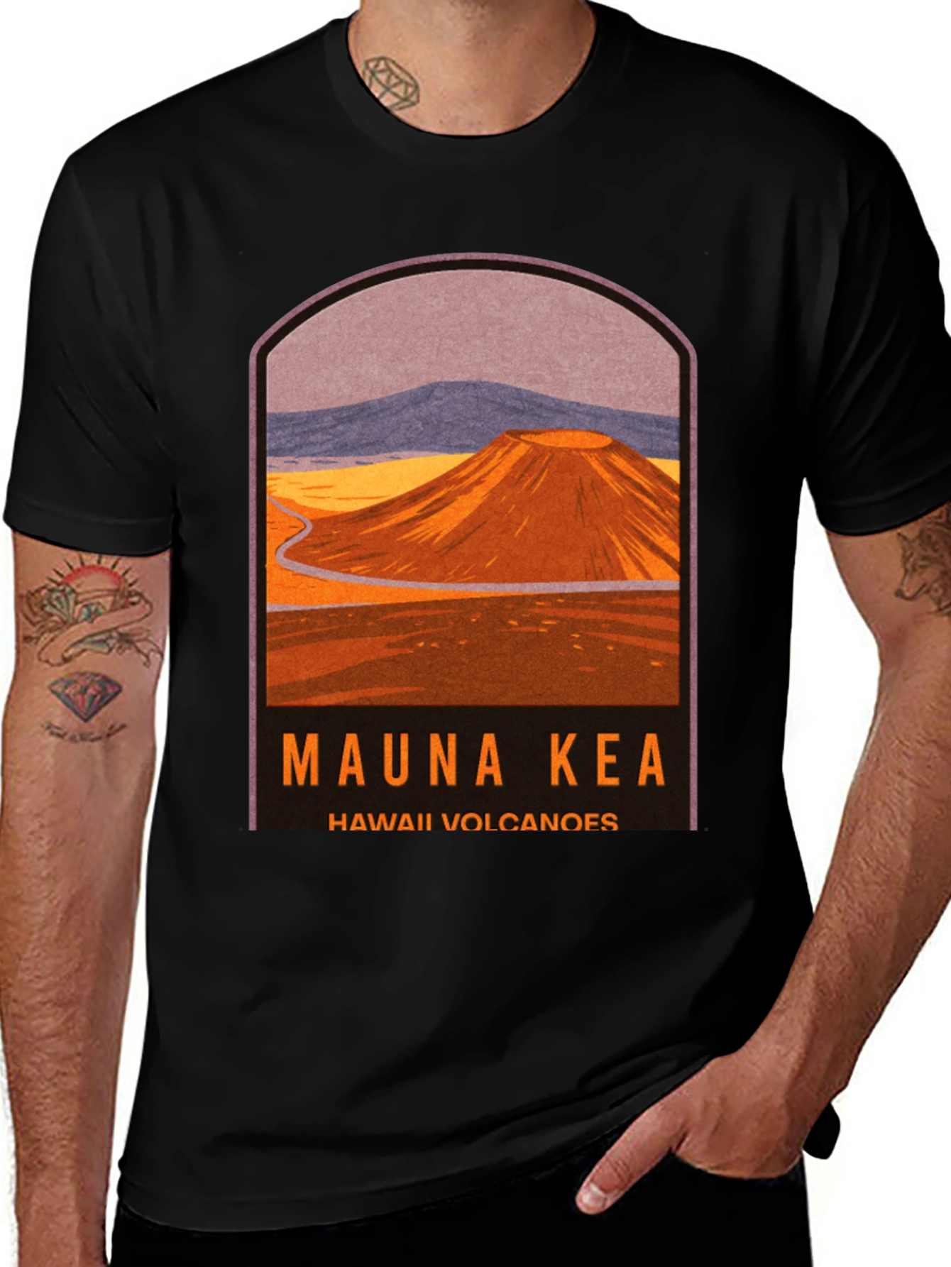 Mauna Kea Hawaii Volcanoes Graphic T-Shirt