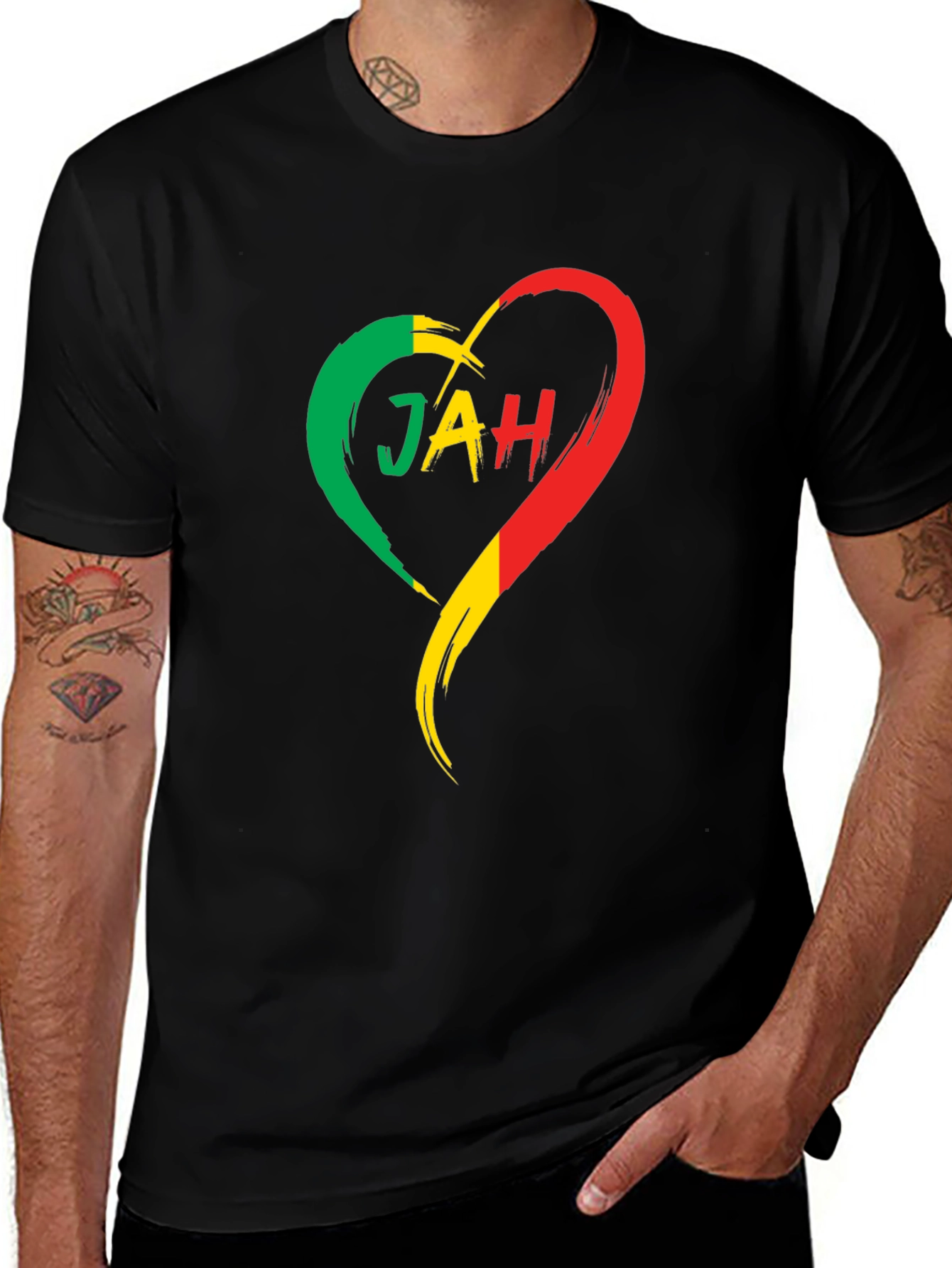 Rasta Heart Jah T-Shirt