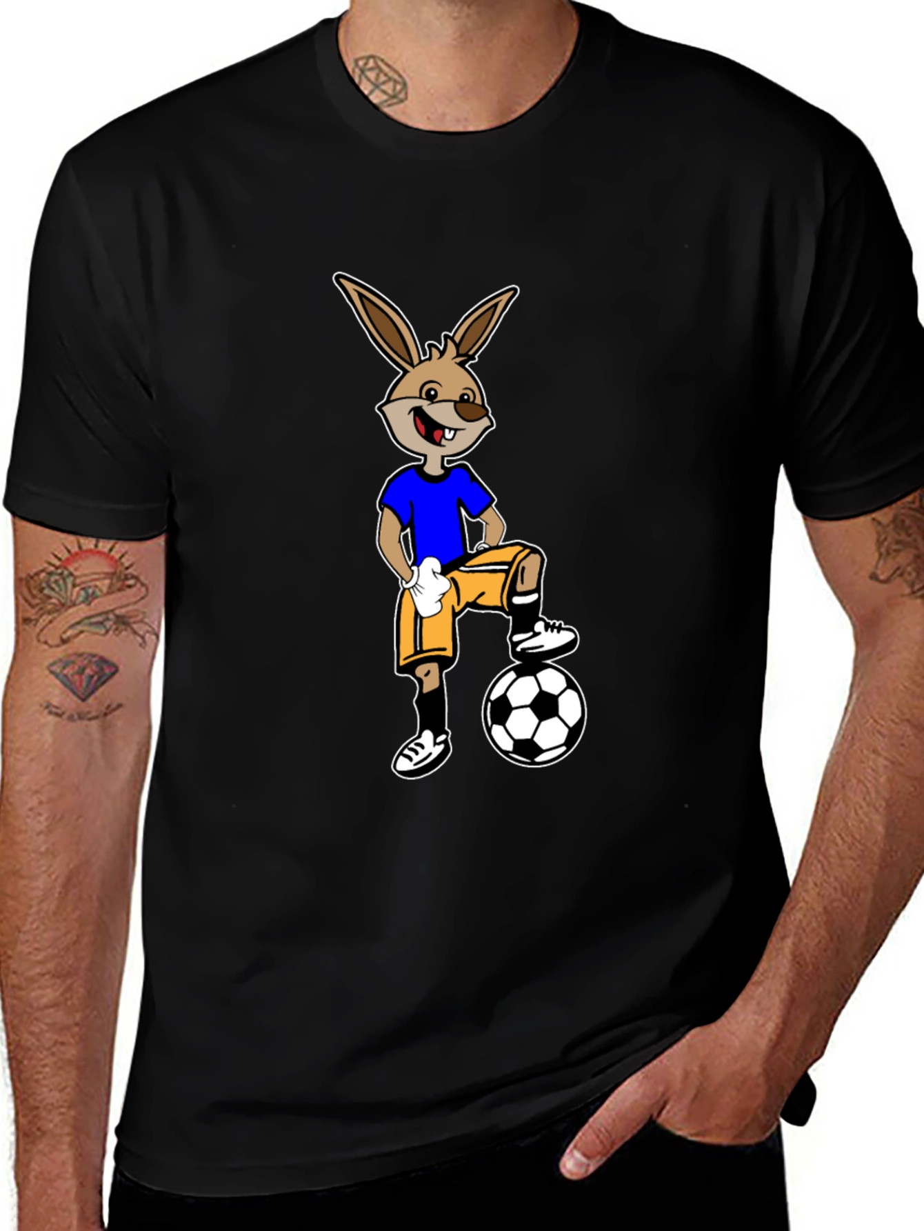 Variant 5 of Soccer Bunny Graphic T-Shirt