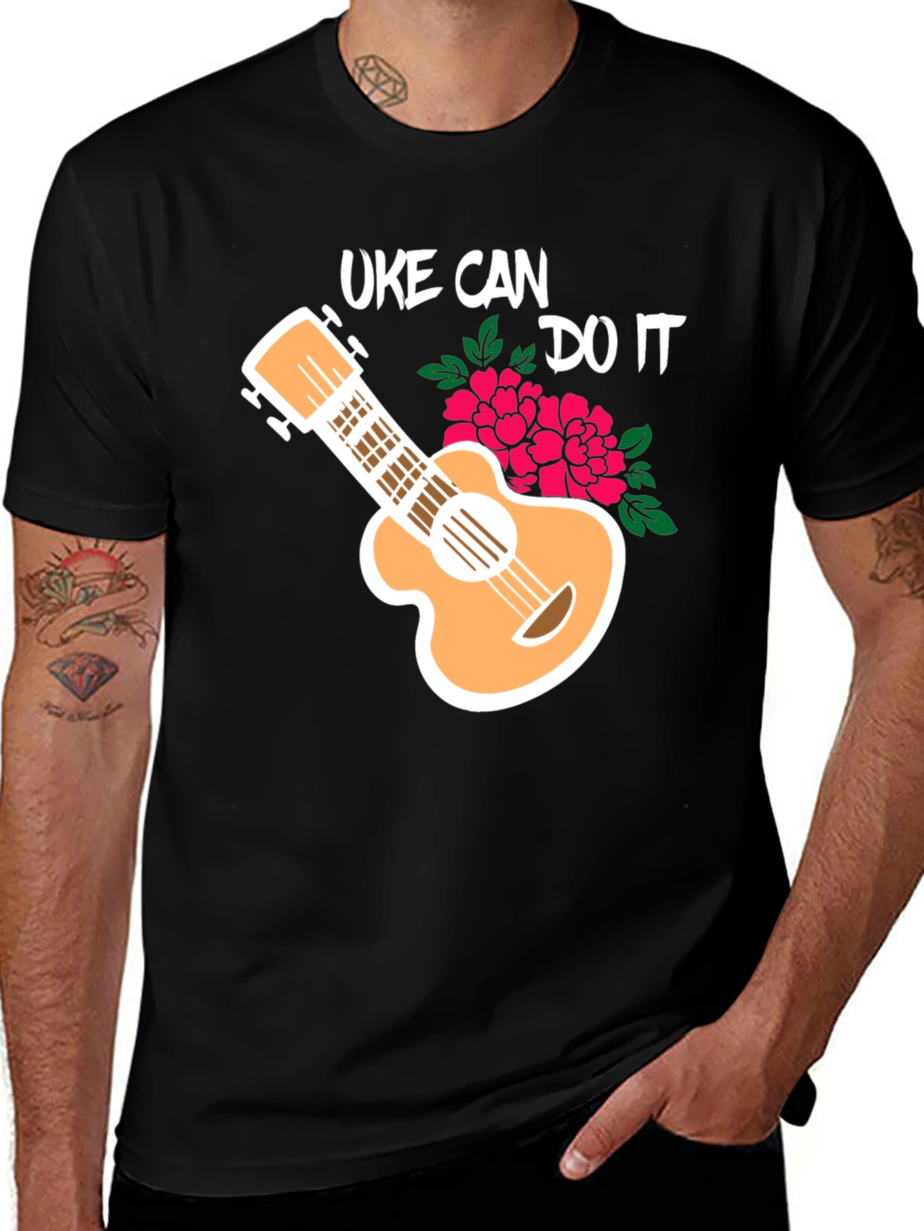 Variant 2 of Uke Can Do It T-Shirt - Ukulele Music Tee